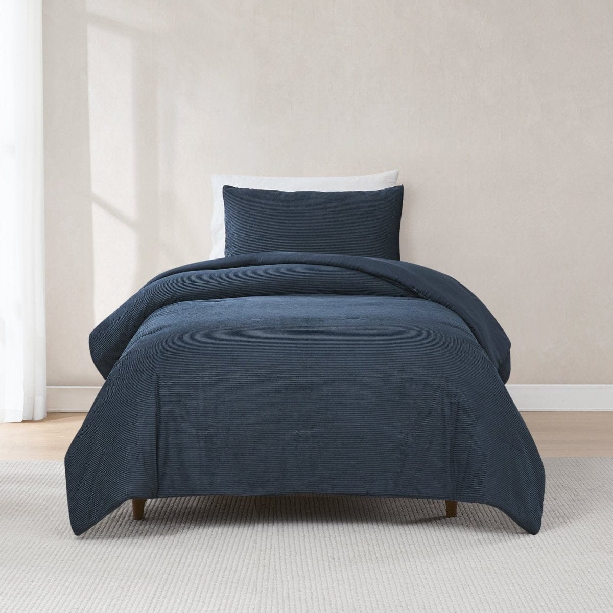Arden Ribbed Corduroy Comforter Set - Image 3