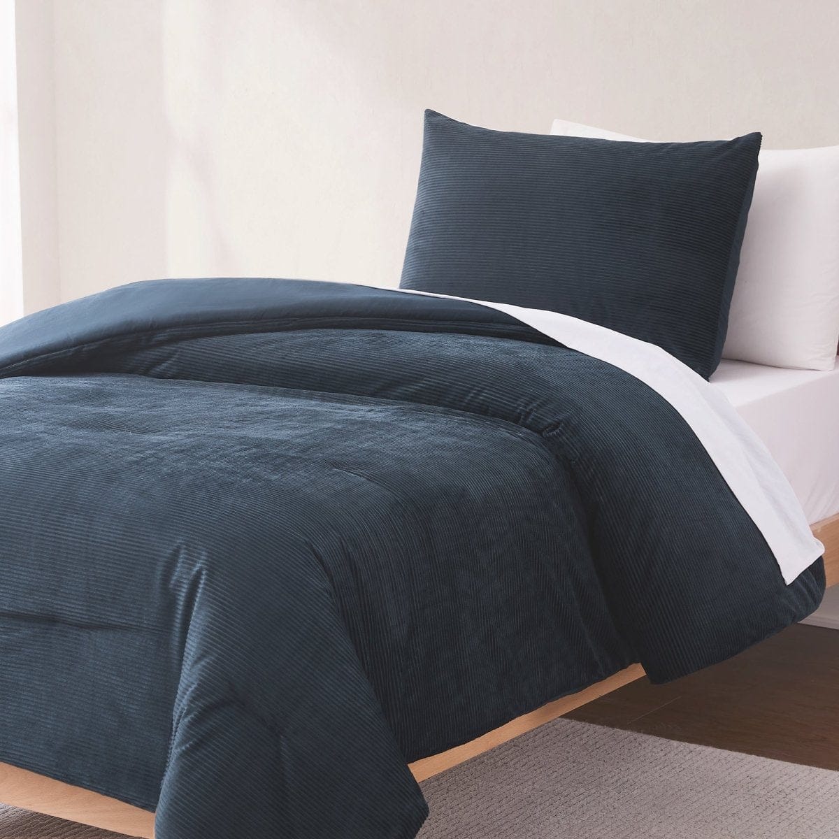 Arden Ribbed Corduroy Comforter Set - Image 4