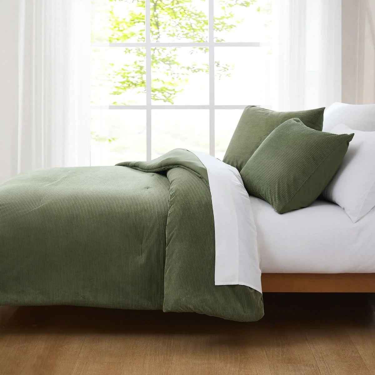 Arden Ribbed Corduroy Comforter Set - Image 43