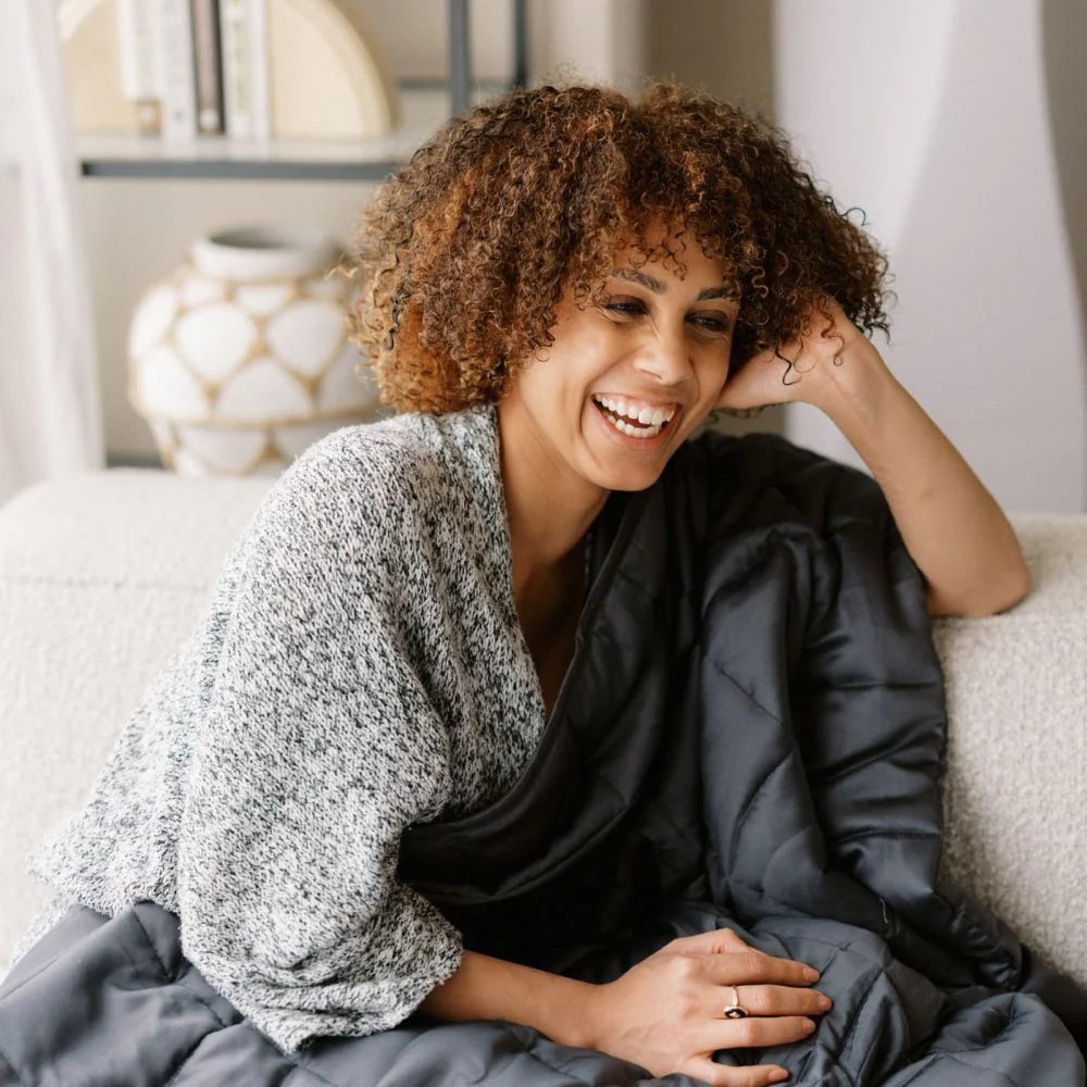 ARDO Cooler Weighted Blanket - Blue Grey - Image 4