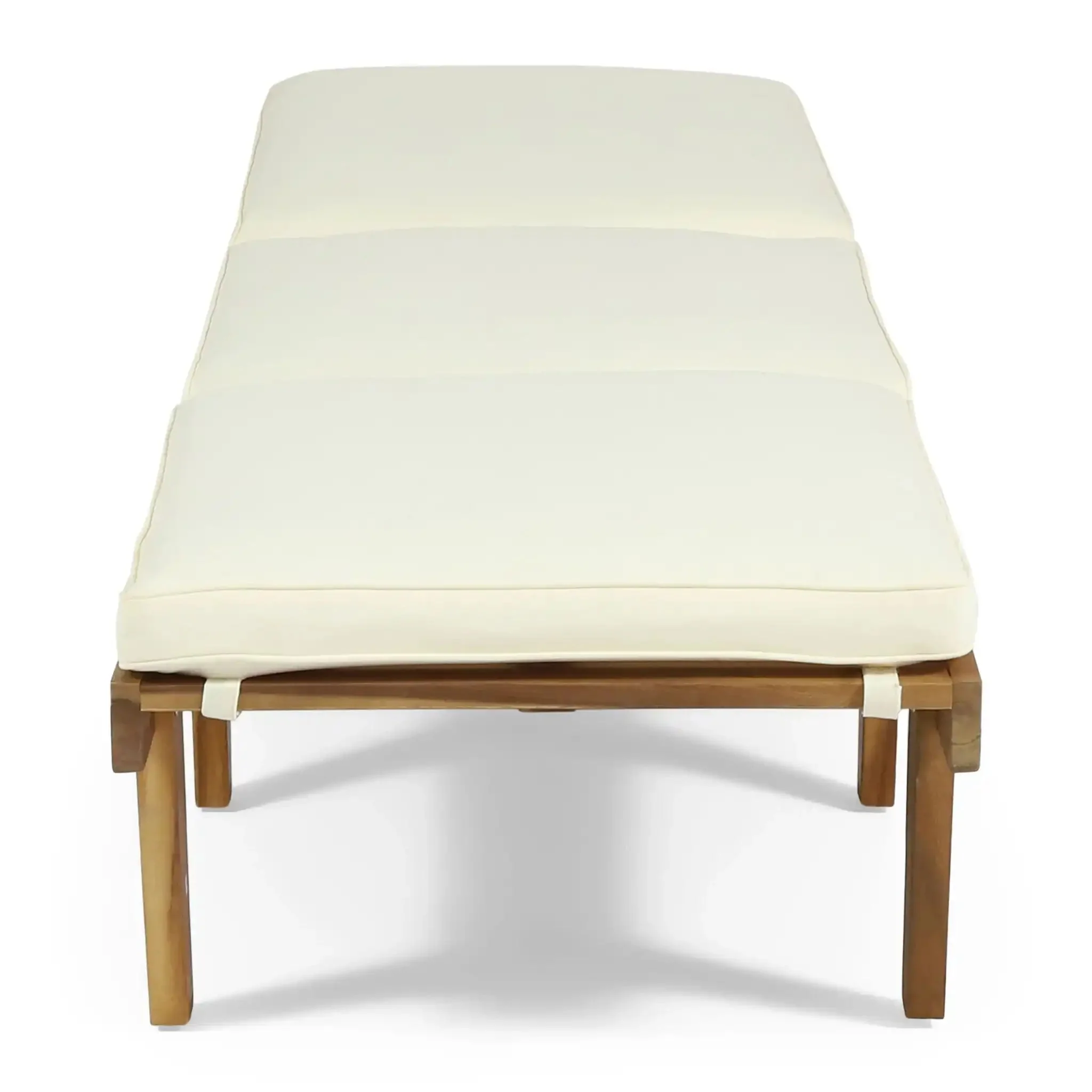 Ariana - Wood Chaise Lounge With Cushion - Image 3