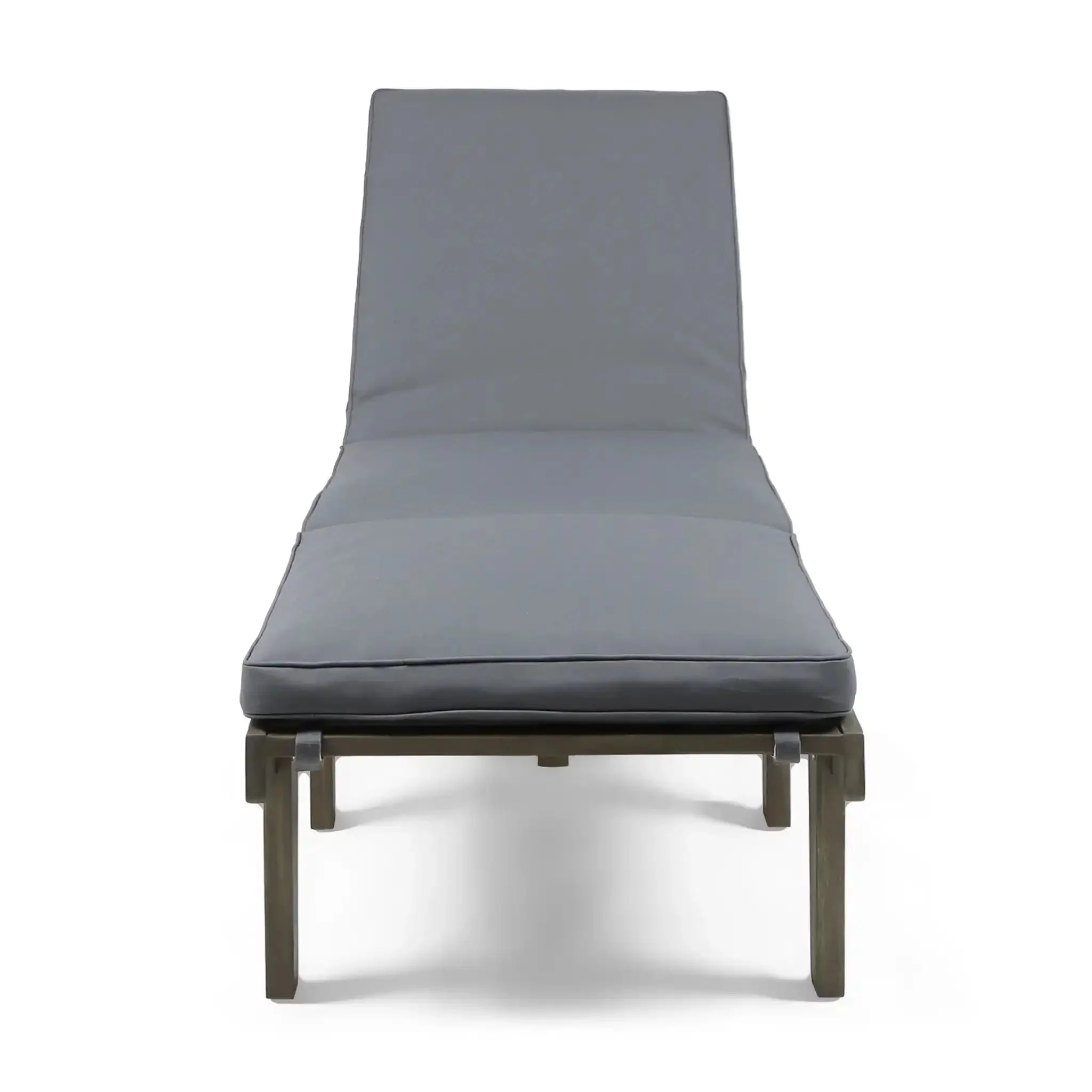 Ariana - Wood Chaise Lounge With Cushion - Image 6
