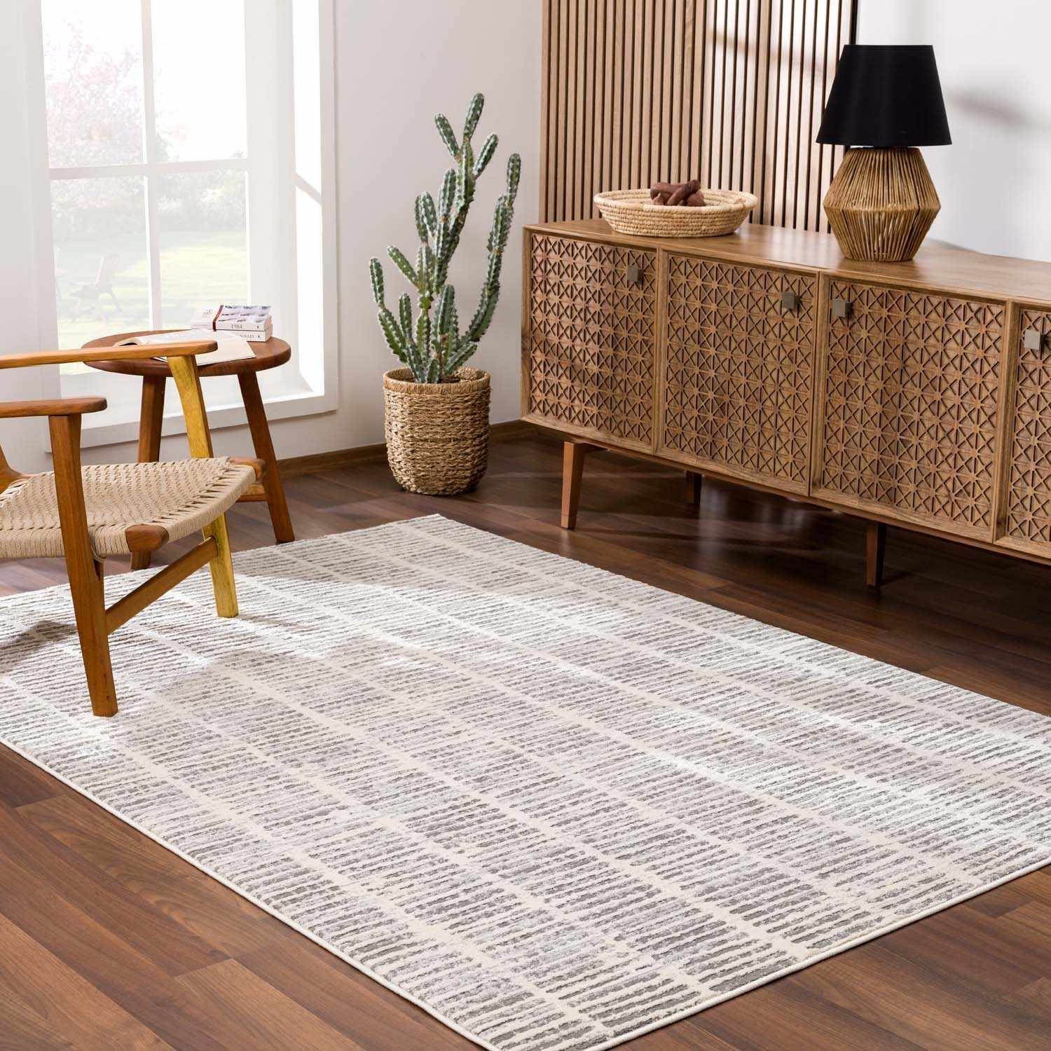 Aricin Gray Area Rug - Image 3