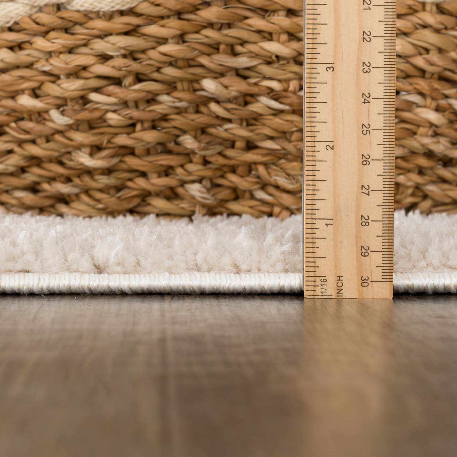 Arilla Beige Washable Diamond Area Rug - Image 9