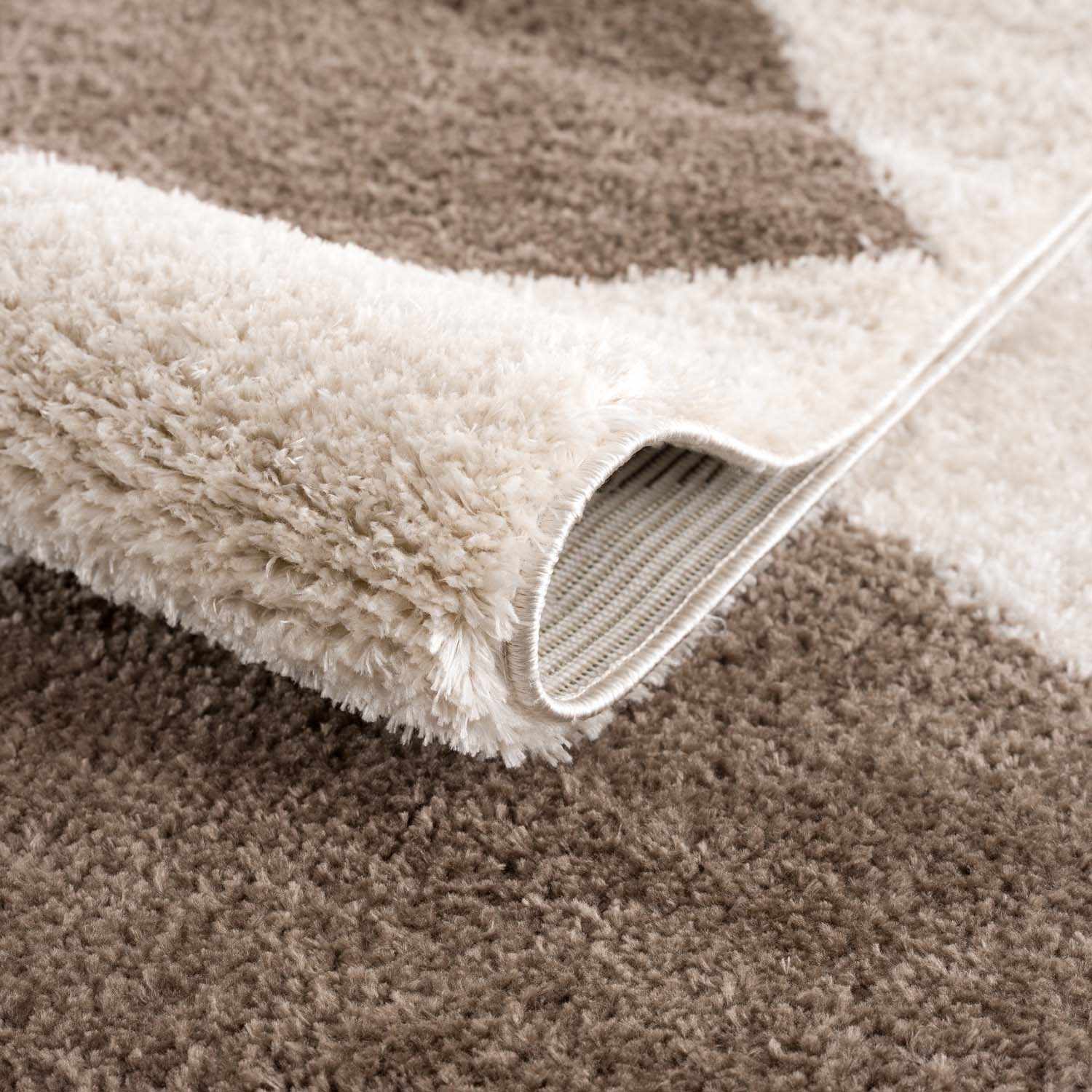 Arilla Brown Washable Diamond Area Rug - Image 7
