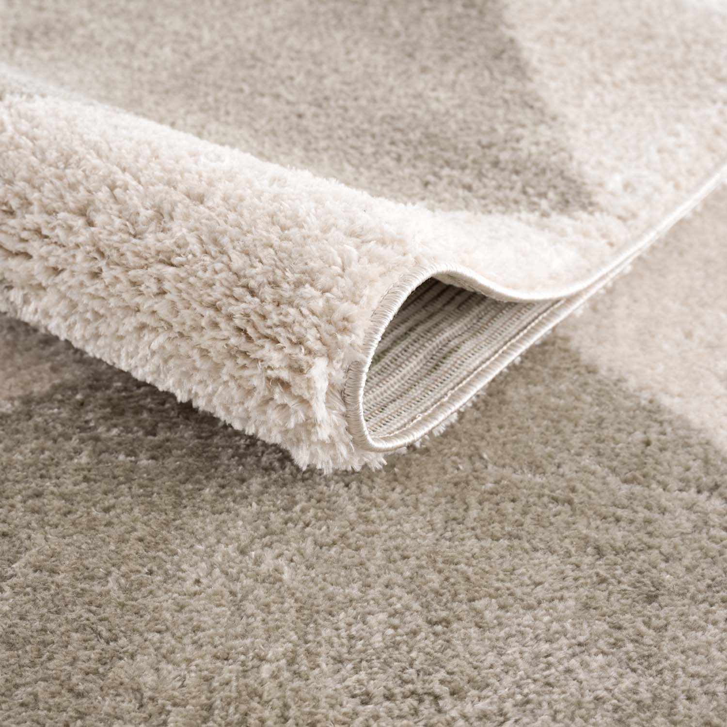 Arilla Gray Washable Diamond Area Rug - Image 6