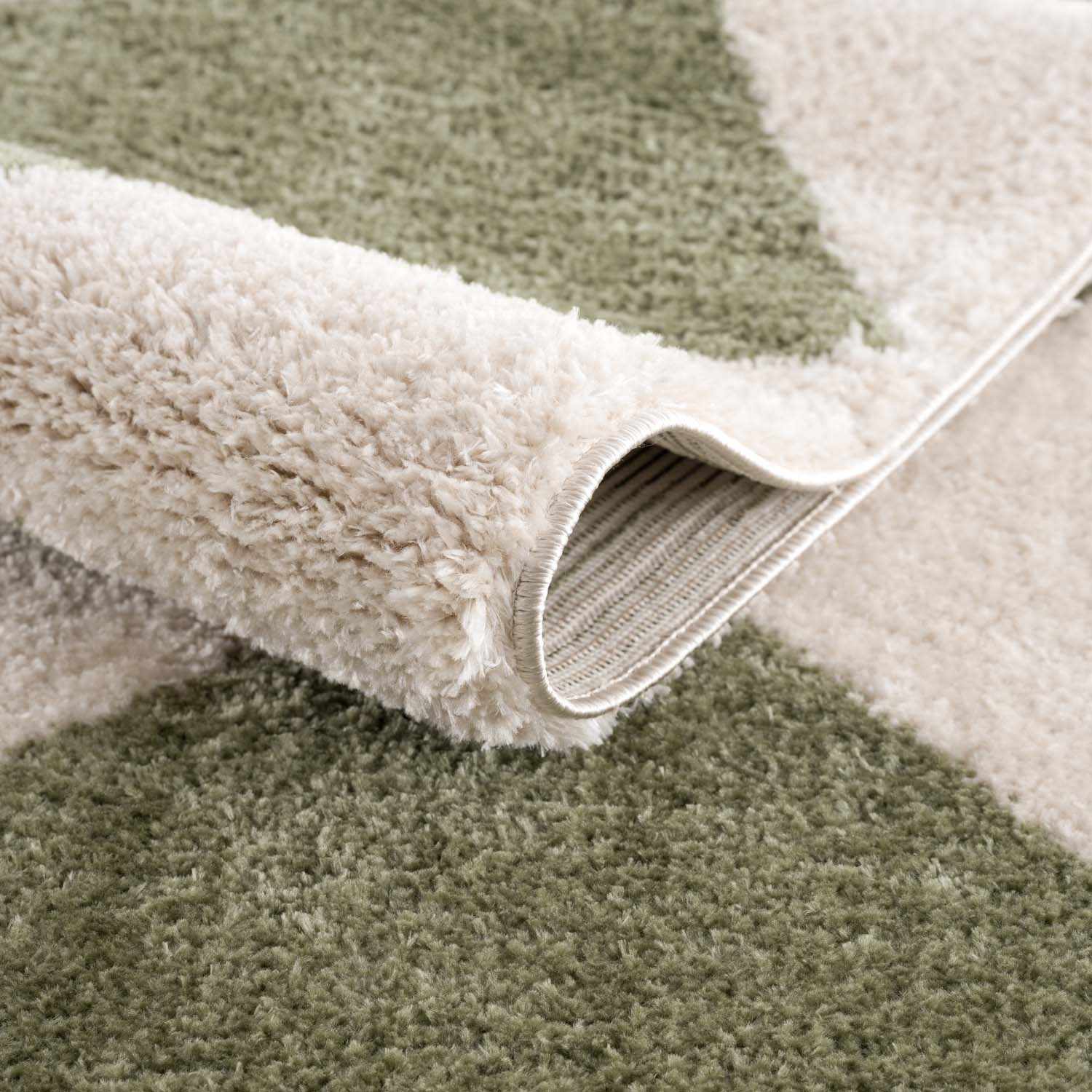 Arilla Green Washable Diamond Area Rug - Image 7