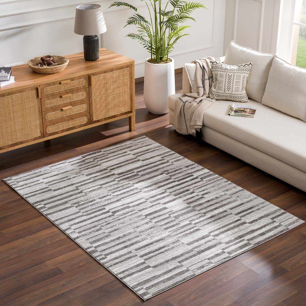 Arissa Broken-Striped Area Rug - Clearance - Image 2