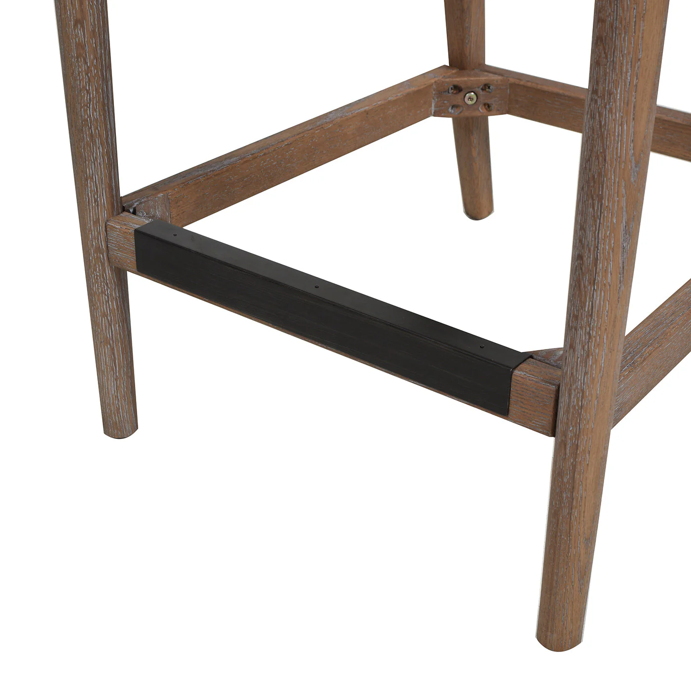 Arlin Upholstered Stool with Curved Back and Footrest - Set of 2 - Image 16