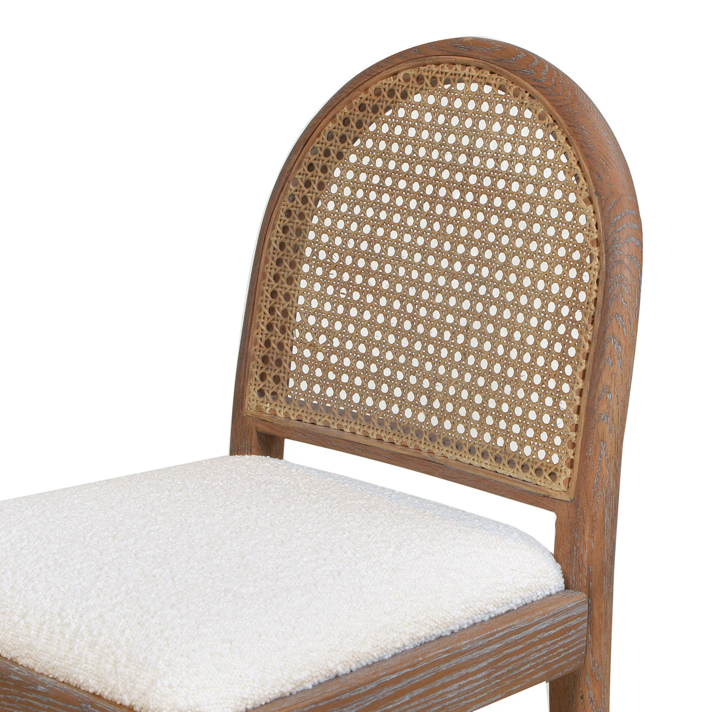 Arlin Upholstered Stool with Curved Back and Footrest - Set of 2 - Image 17