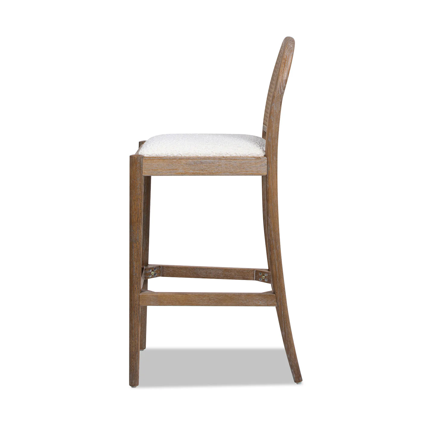 Arlin Upholstered Stool with Curved Back and Footrest - Set of 2 - Image 30