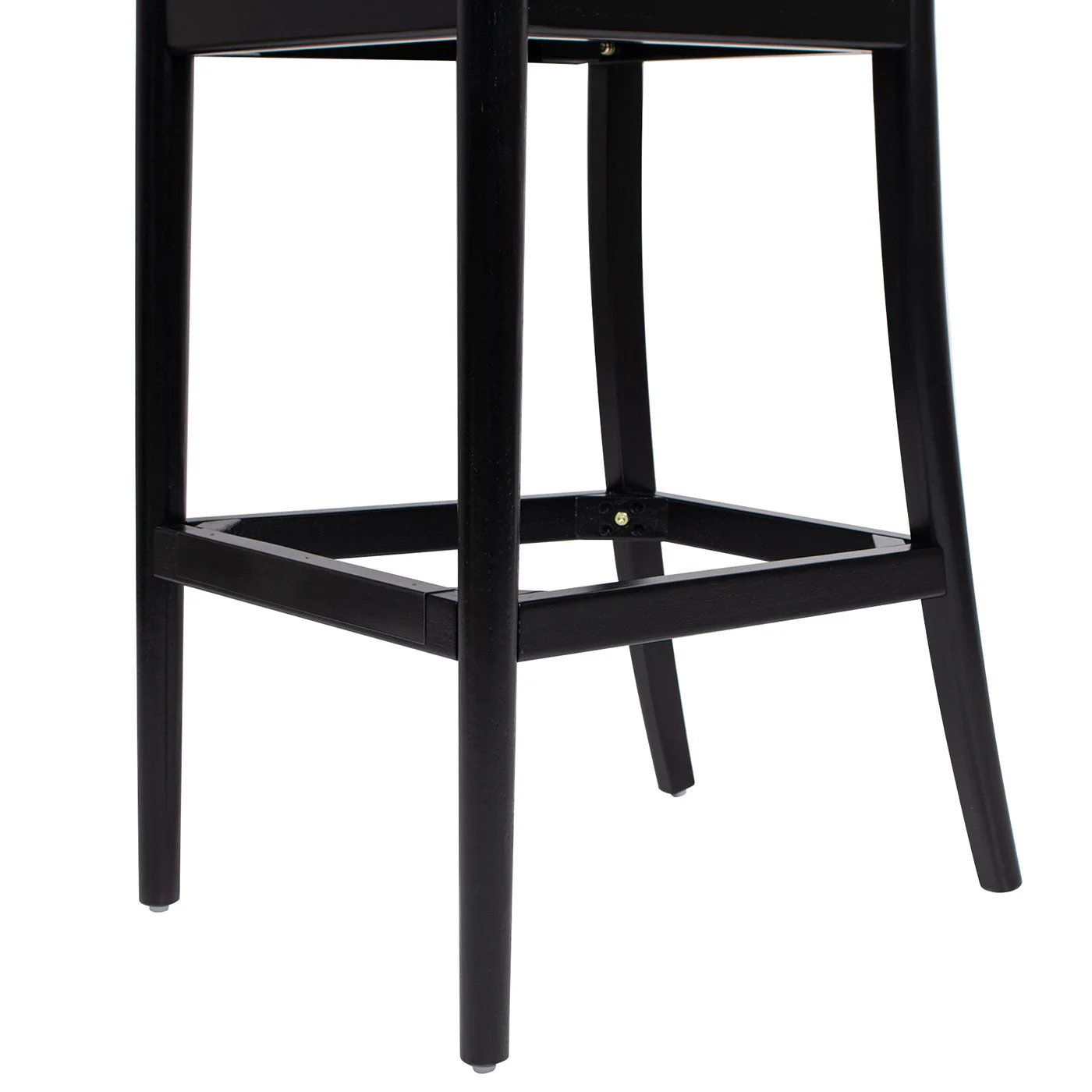 Arlin Upholstered Stool with Curved Back and Footrest - Set of 2 - Image 7