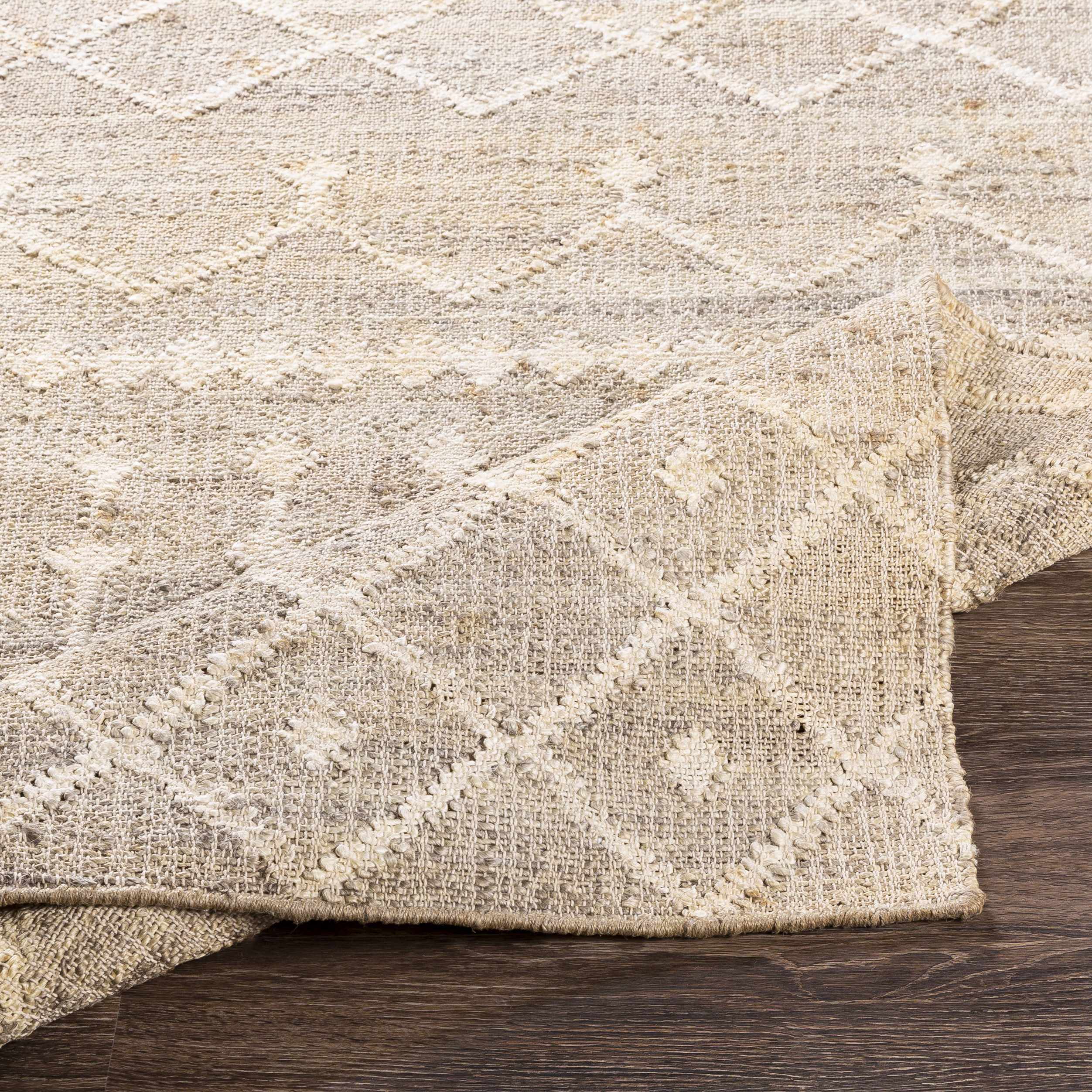 Armidale Hand Woven Beige Jute Rug - Clearance - Image 4