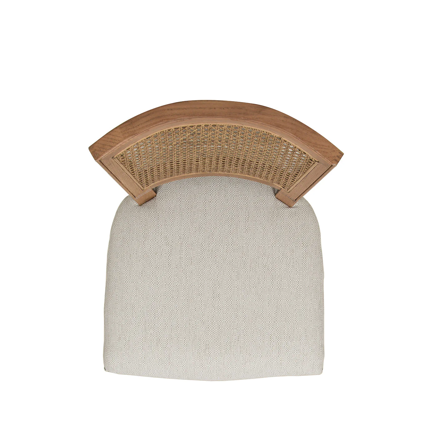 Armless Bar Stool with Nailhead Trim and Rattan High Back - Image 3