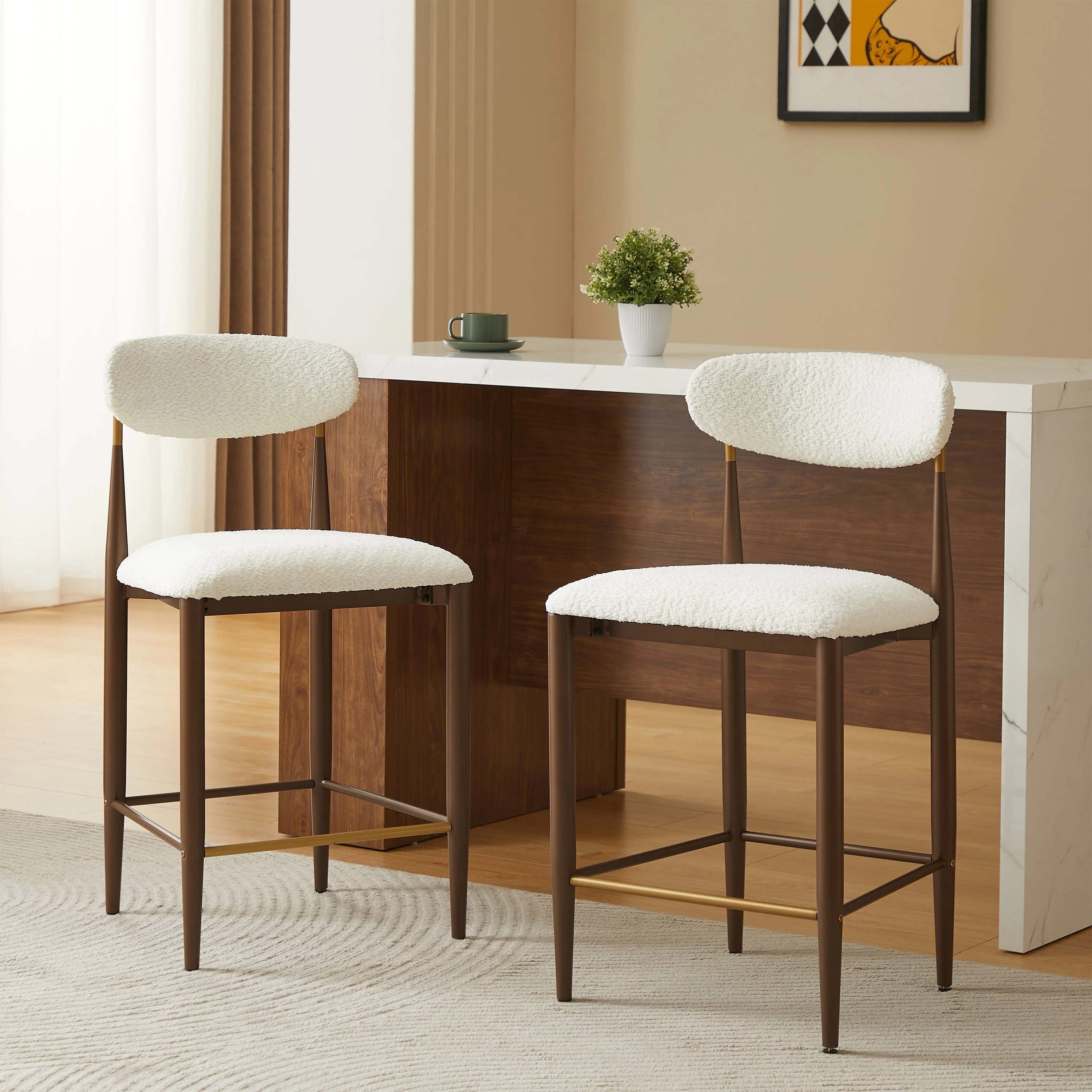 Armless Counter Stool - Set of 2 - Image 2