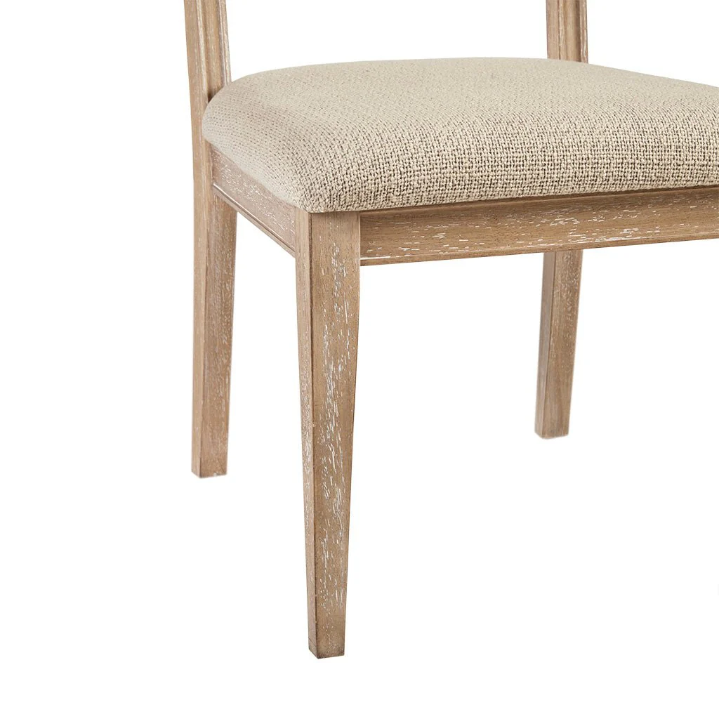 Armless Dining Chair with Cane Back and Tapered Wood Legs - Set of 2 - Image 6