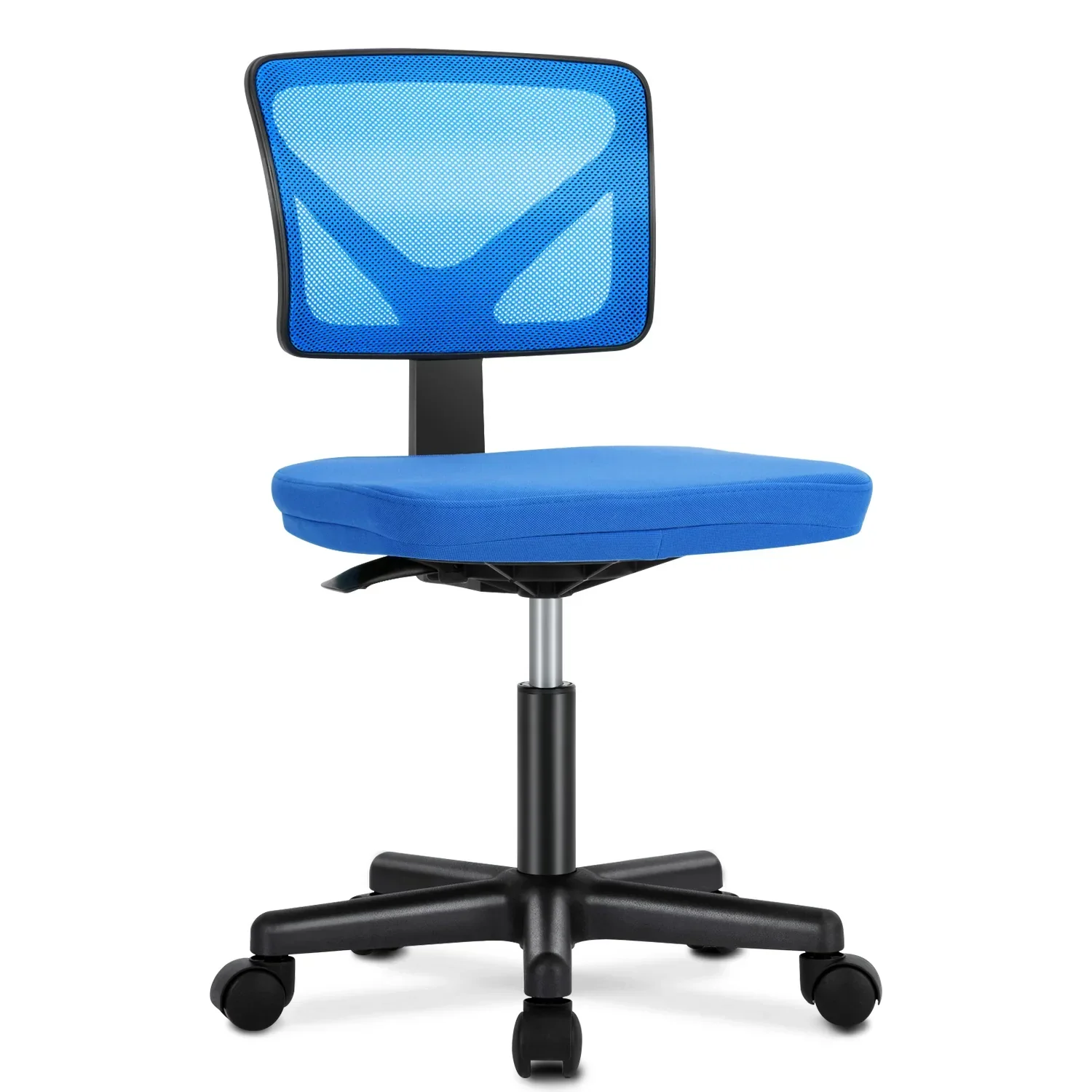 Armless Mesh Office Chair Low Back Adjustable Height Swivel Computer Chair - Image 8