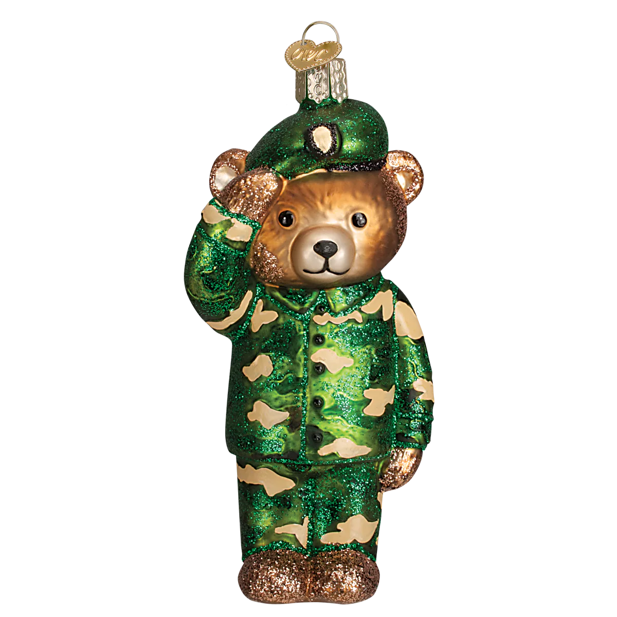 Army Bear Ornament 5 x 2.5 x 1.75 Inches - Image 3