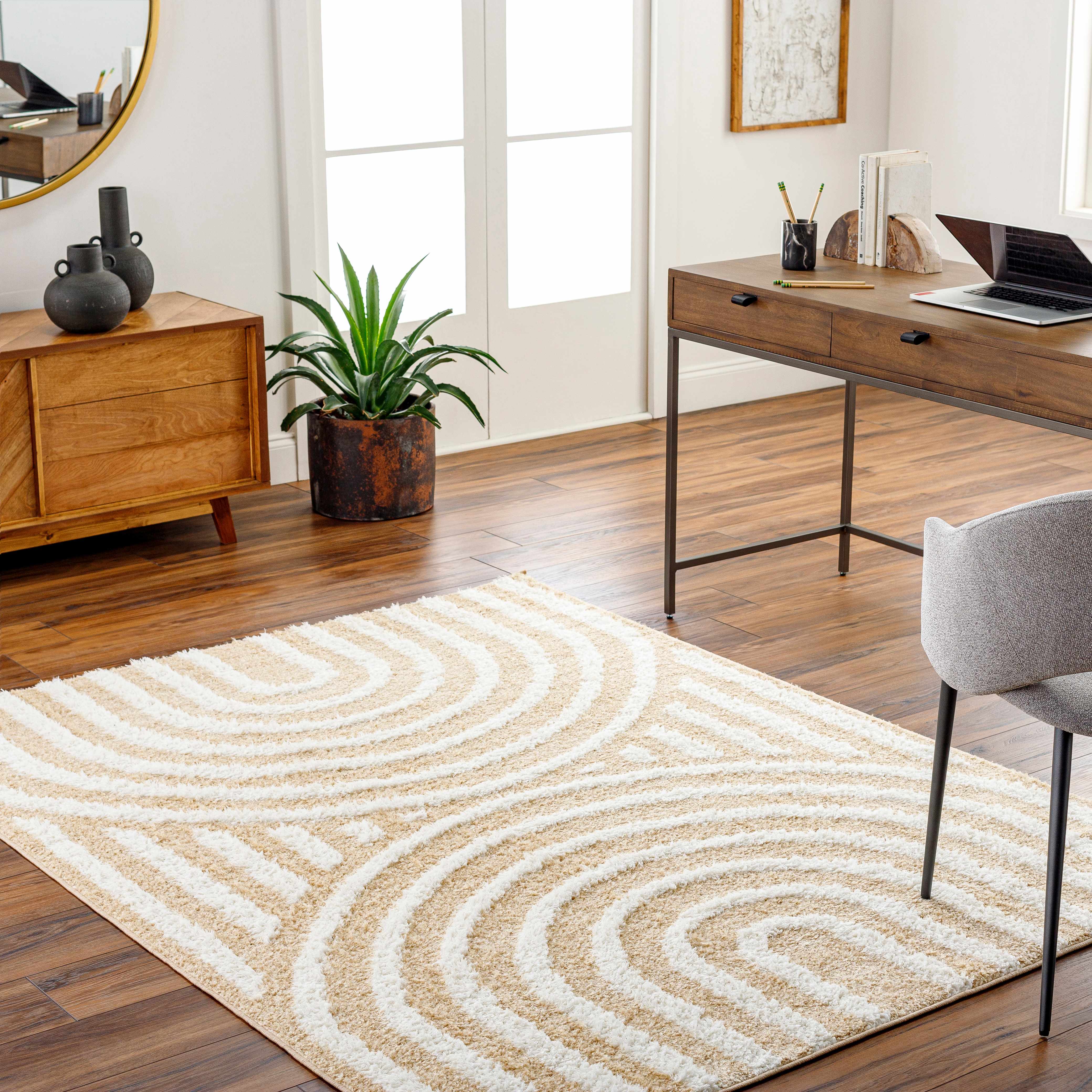 Arnel Beige Area Rug - Image 3