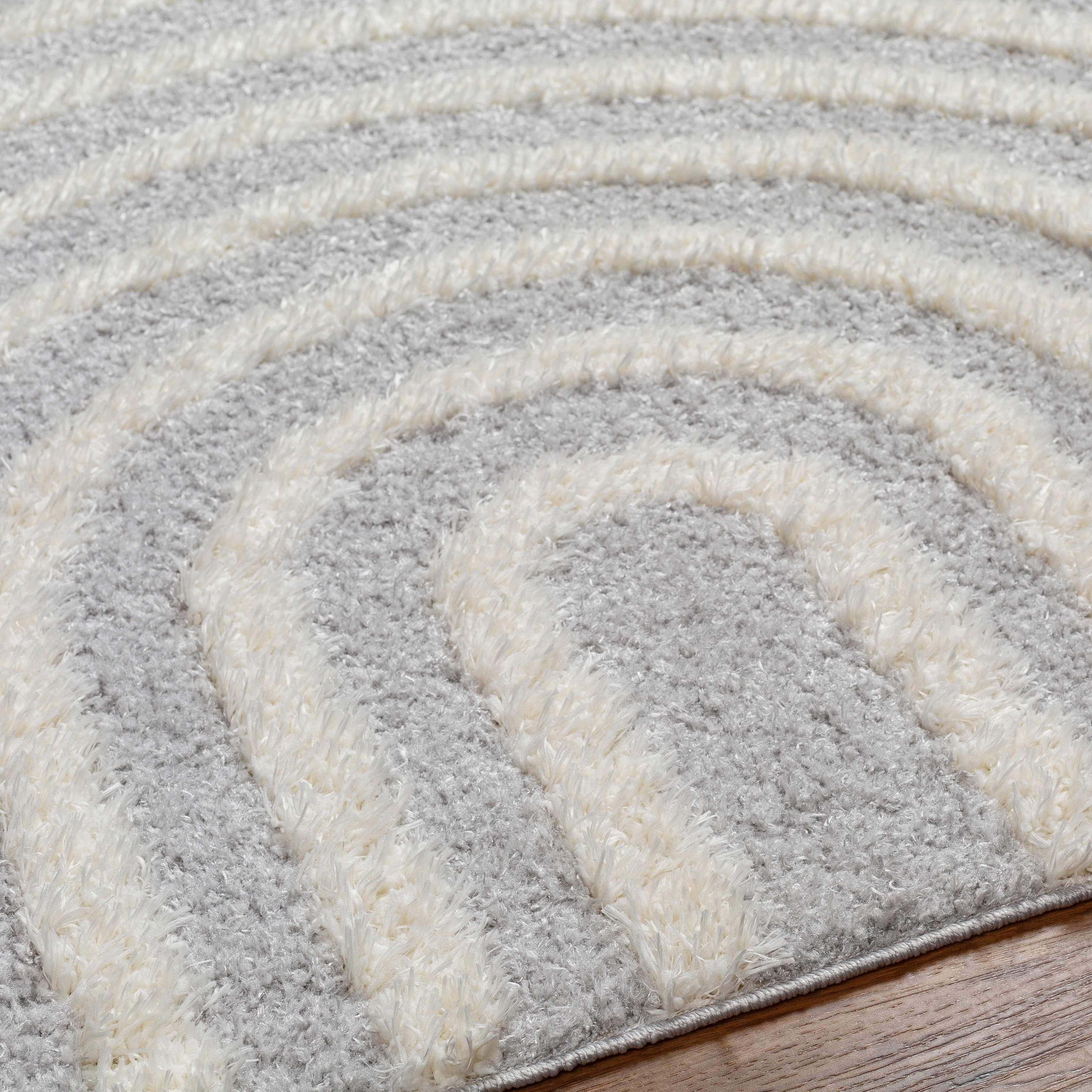 Arnel Gray & Beige Area Rug - Image 6