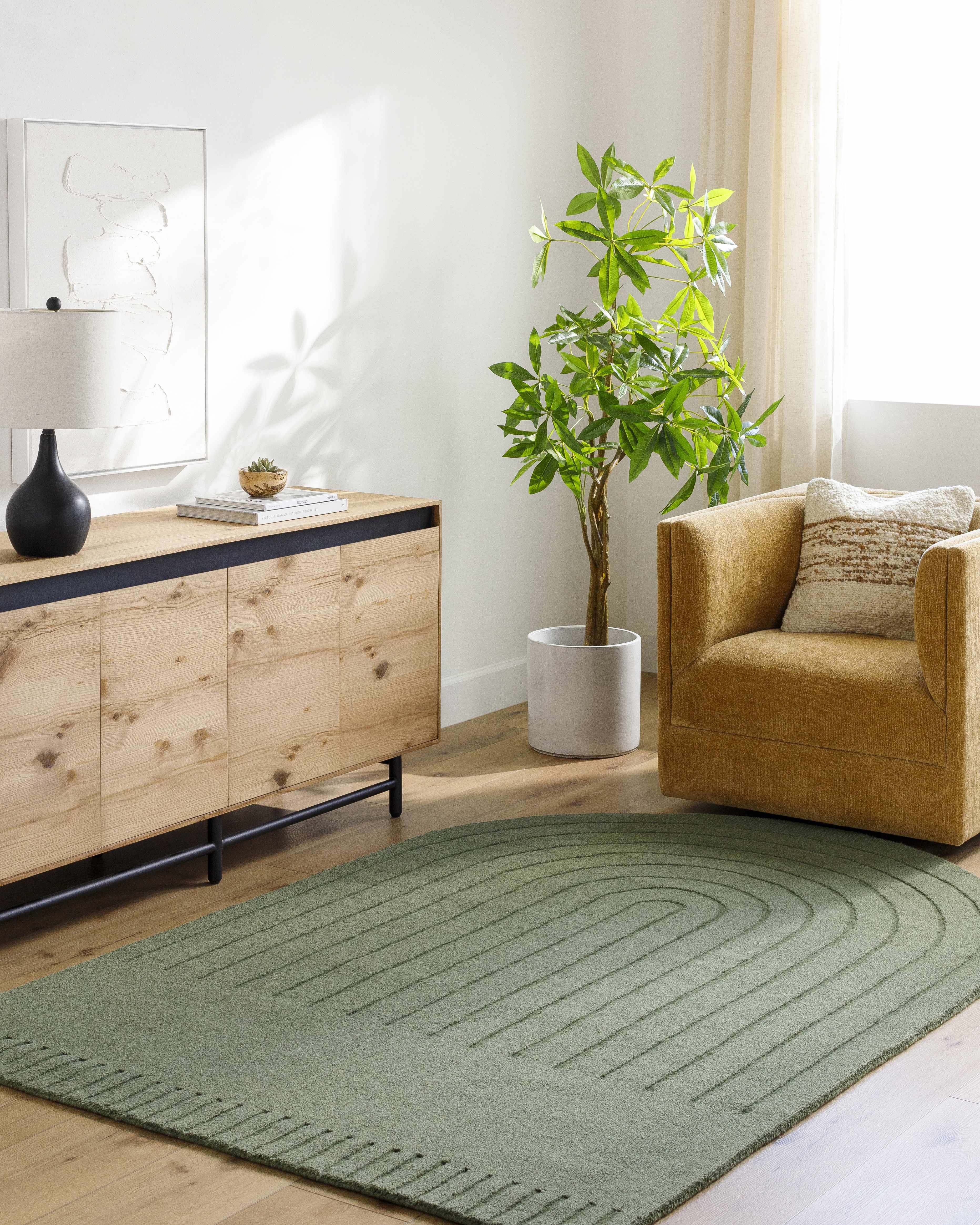 Arnona Green Area Rug - Image 3
