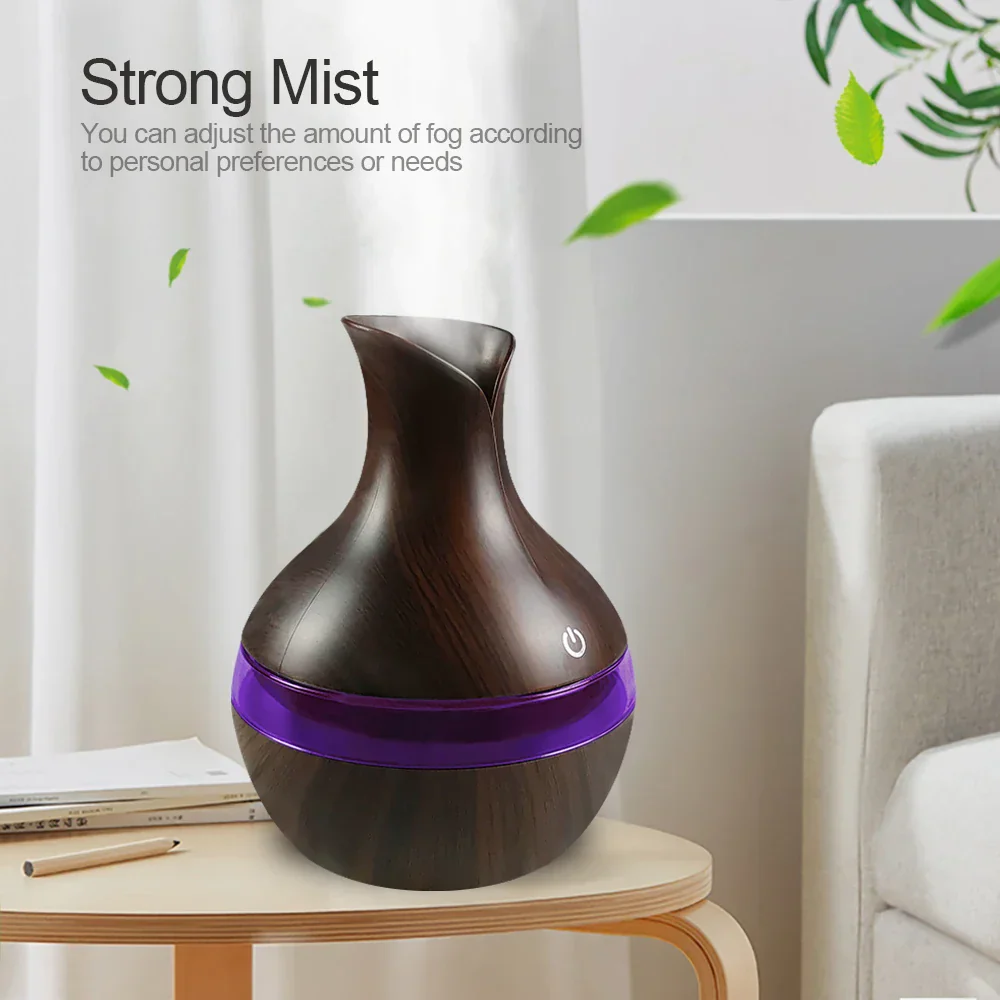 Aromatherapy Diffuser 300ml Cool Mist Humidifier 7-Color LED USB Rechargeable - Image 6