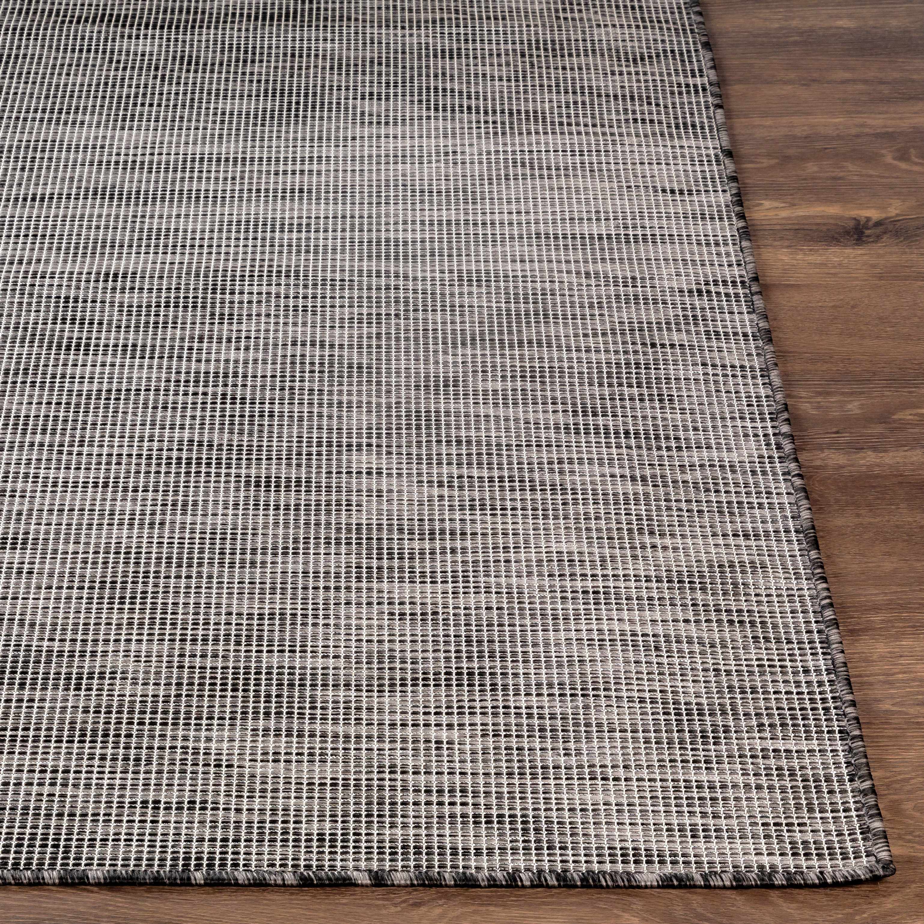 Aroona Black&Taupe Striped Flatweave Carpet - Clearance - Image 10