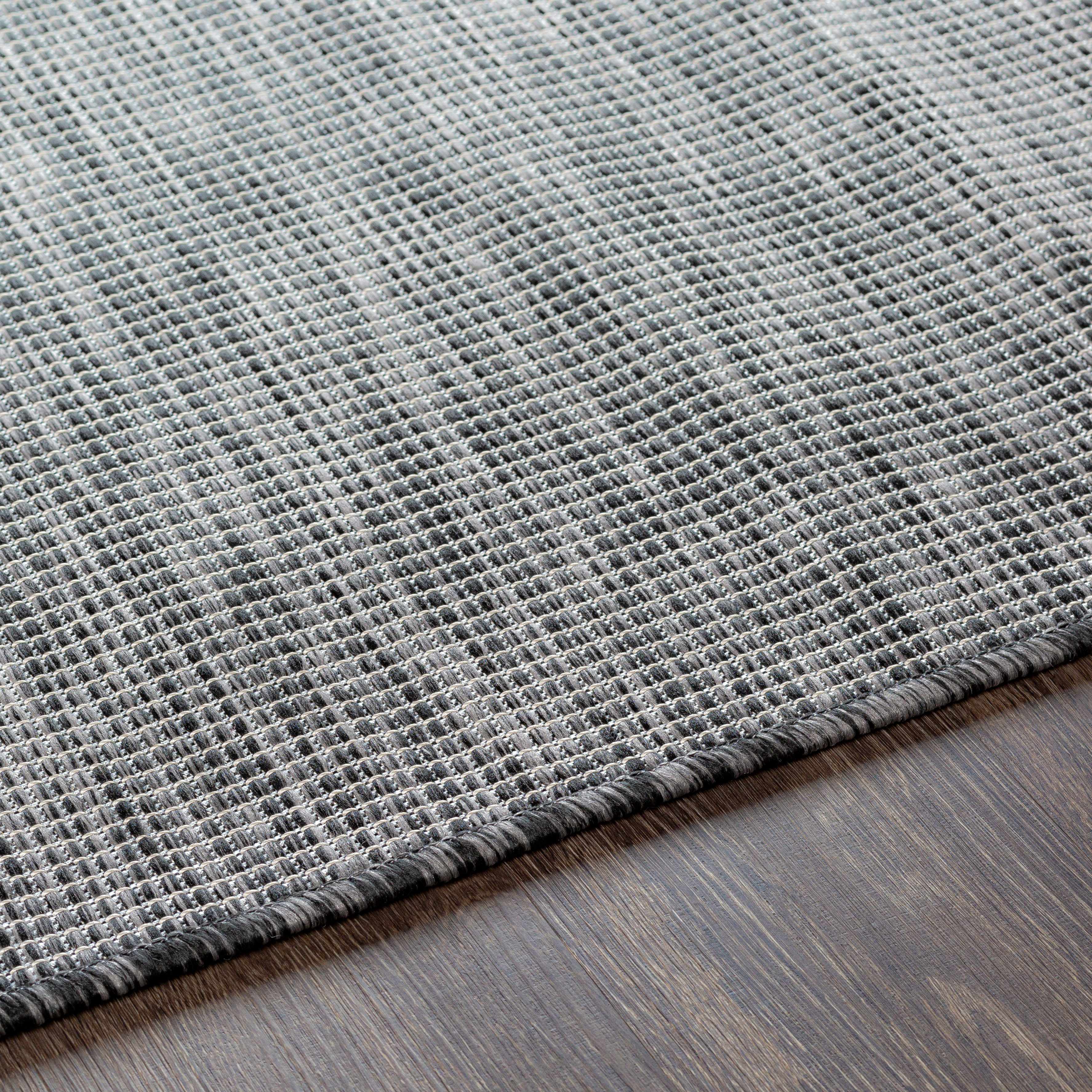 Aroona Black&Taupe Striped Flatweave Carpet - Clearance - Image 7