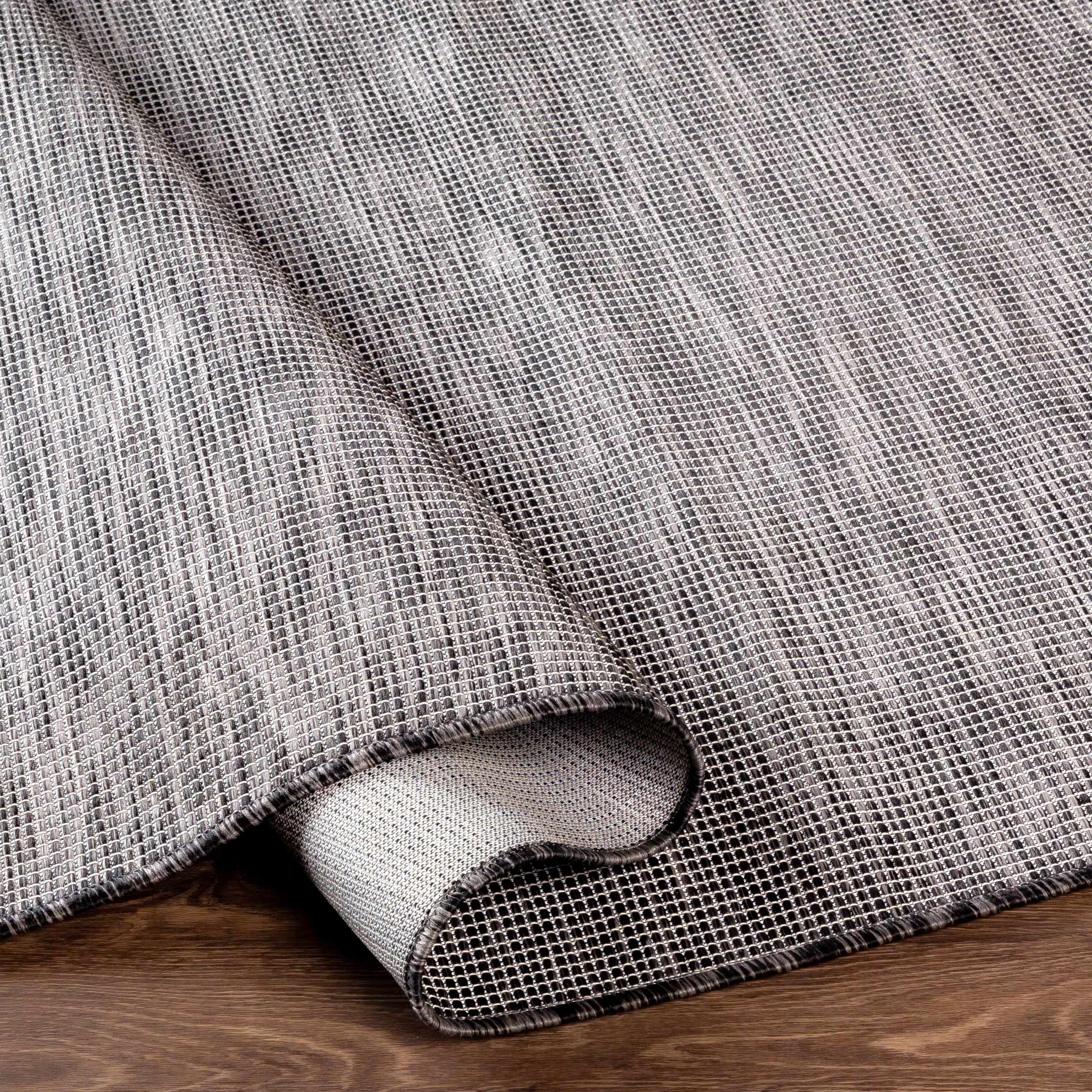 Aroona Black&Taupe Striped Flatweave Carpet - Clearance - Image 8