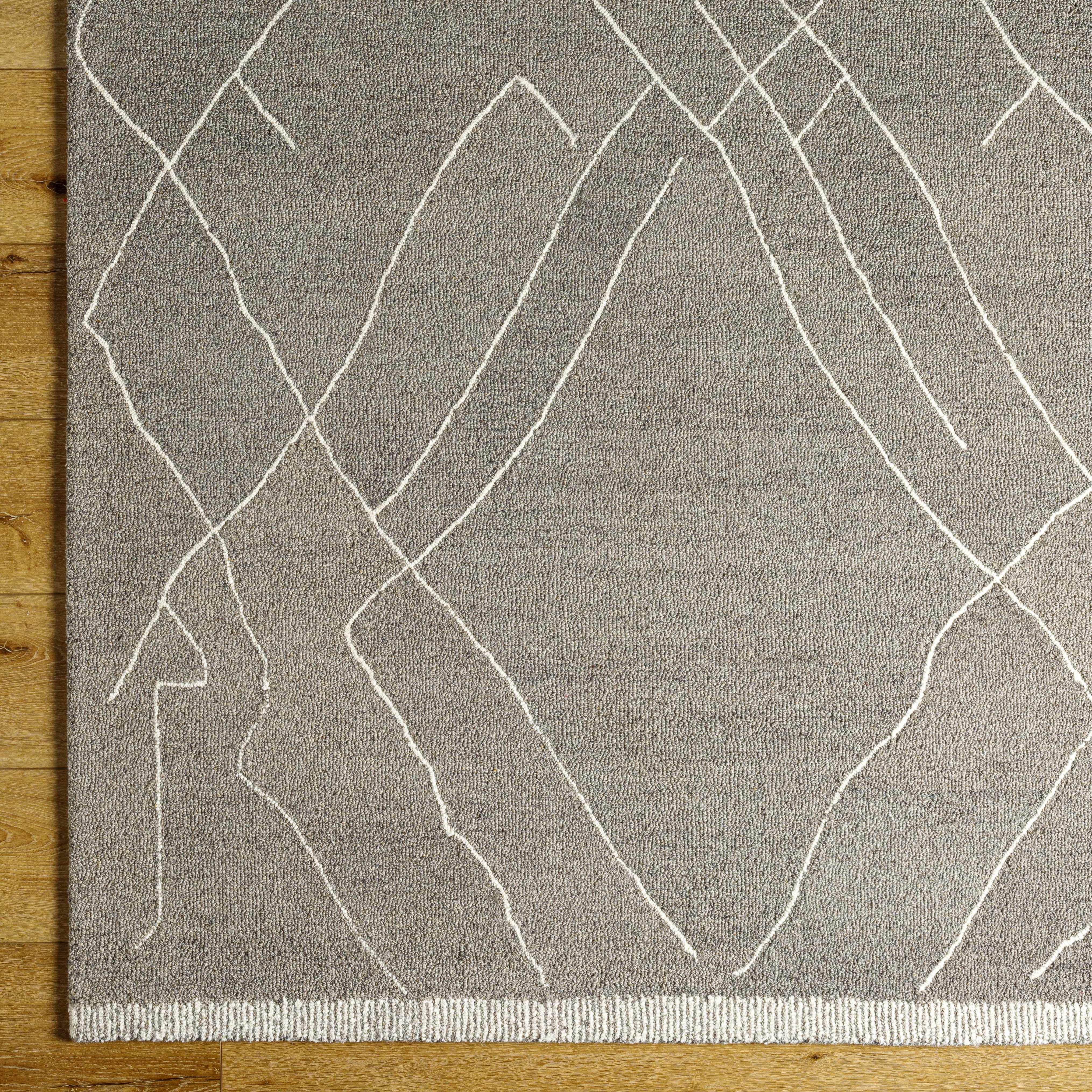 Arsenal Trout Valley Gray Wool Rug - Image 5