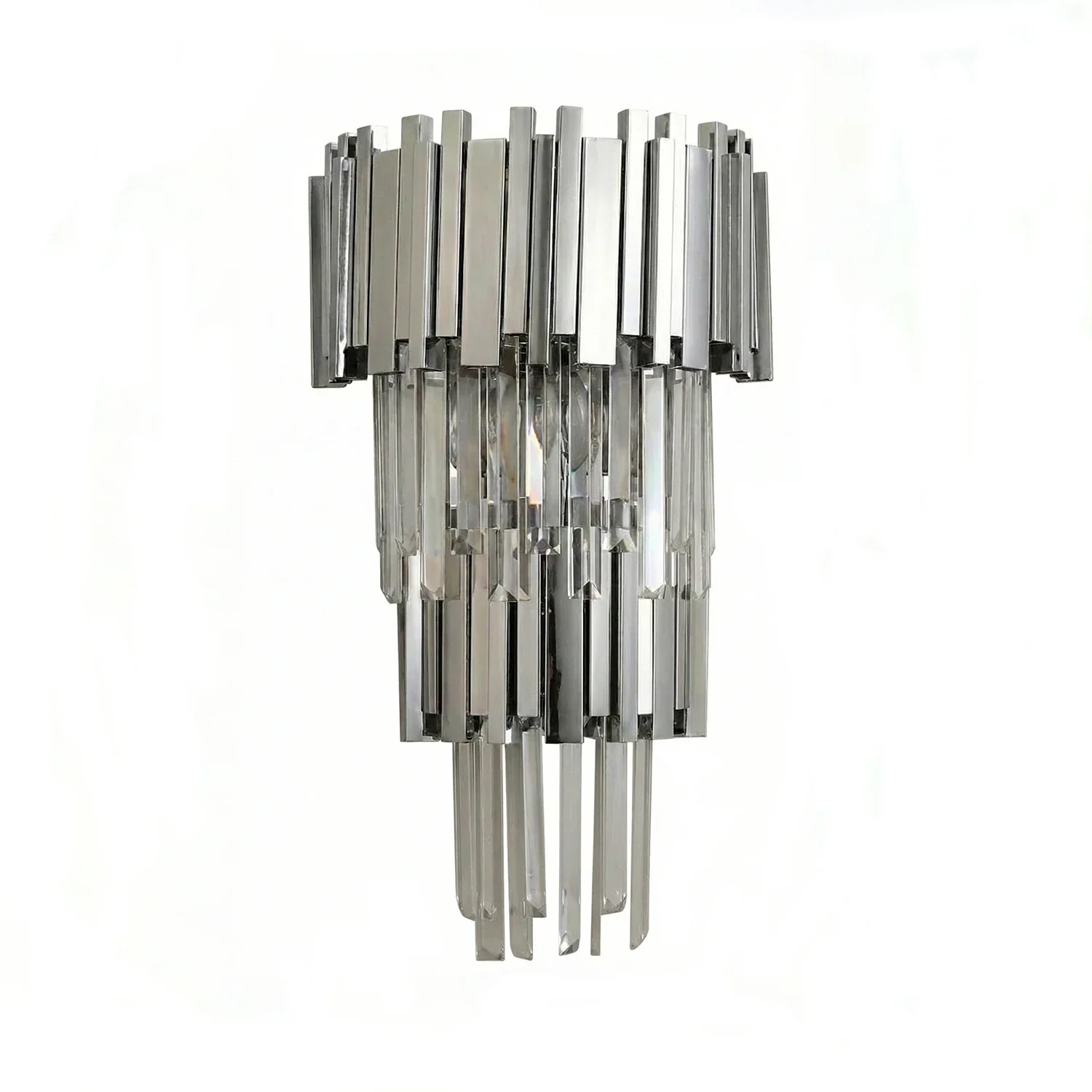 Art Deco Crystal Wall Sconce Gold Chrome – Empire Style E12 Dimmable Wall Light - Image 22