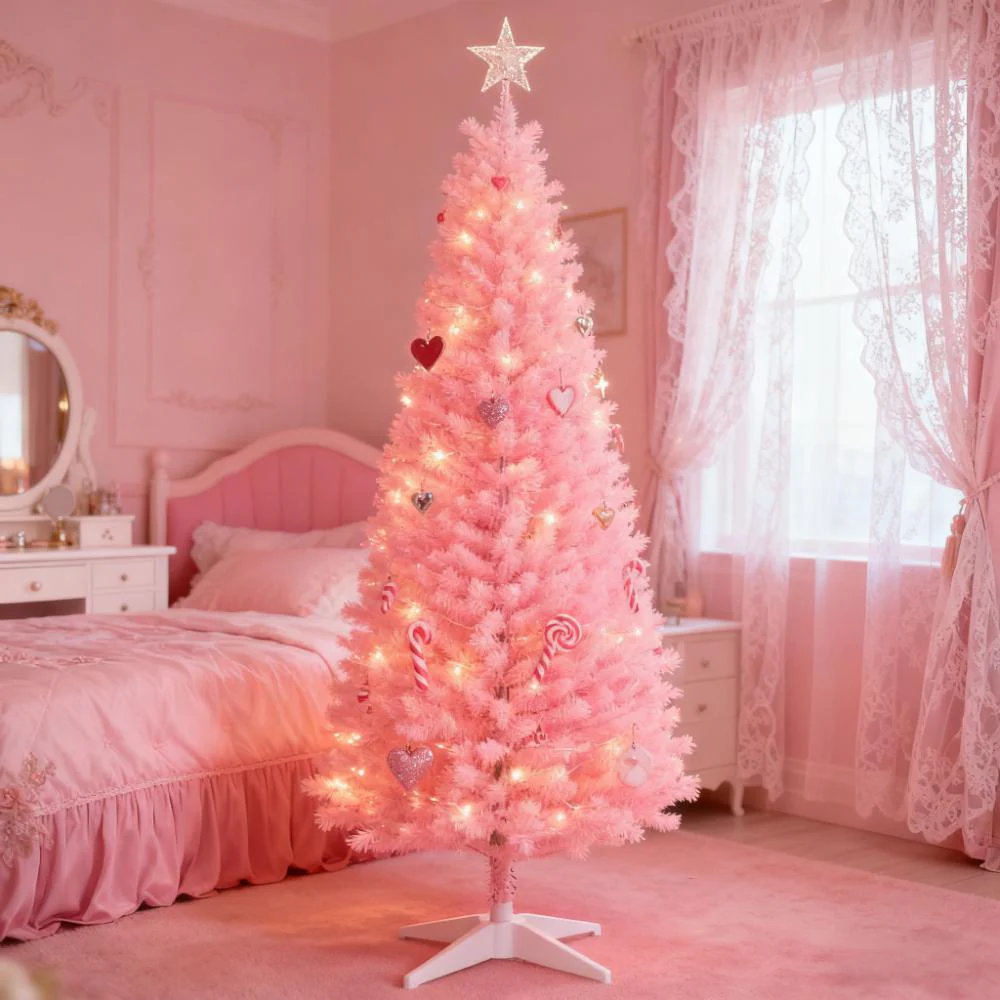 Artificial Pencil Christmas Tree Slim Design with Easy Setup - Image 4