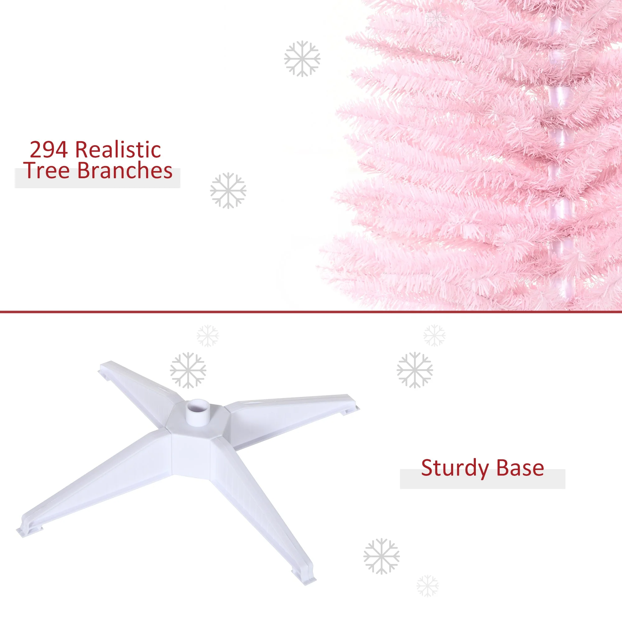 Artificial Pencil Christmas Tree Slim Design with Easy Setup - Image 5