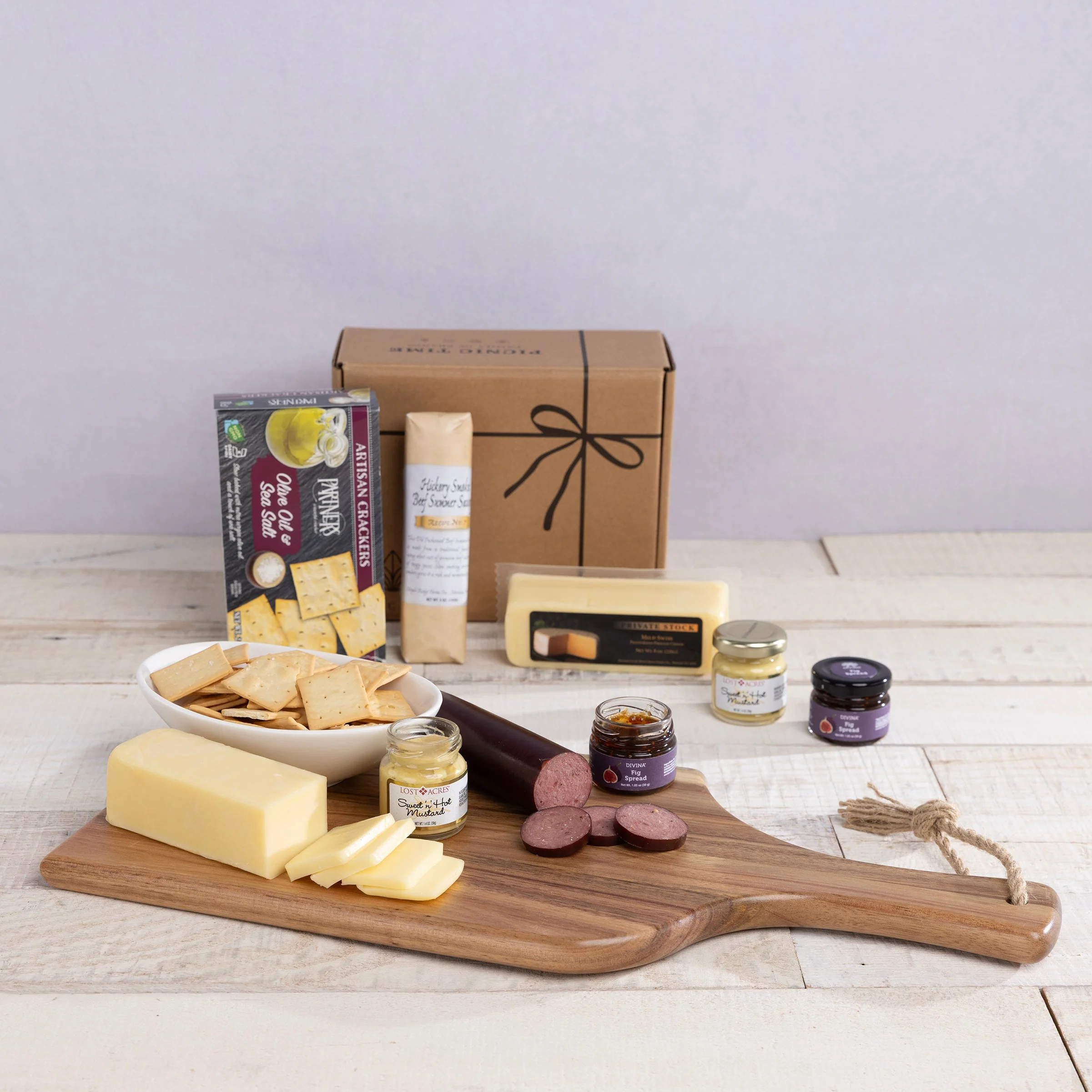 Artisan 18" Charcuterie Board with Gourmet Gift Pack - Image 2