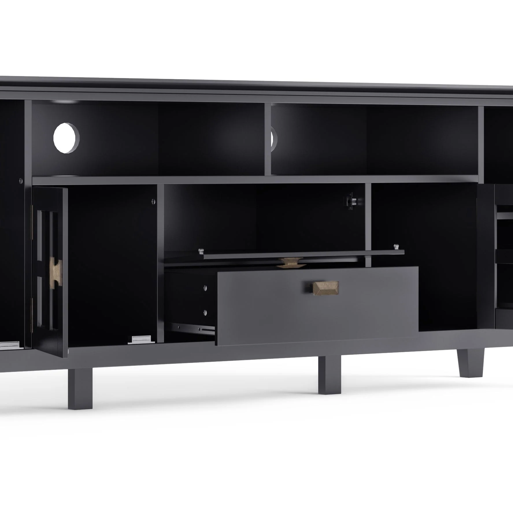 Artisan 72" TV Media Stand - Black - Image 4