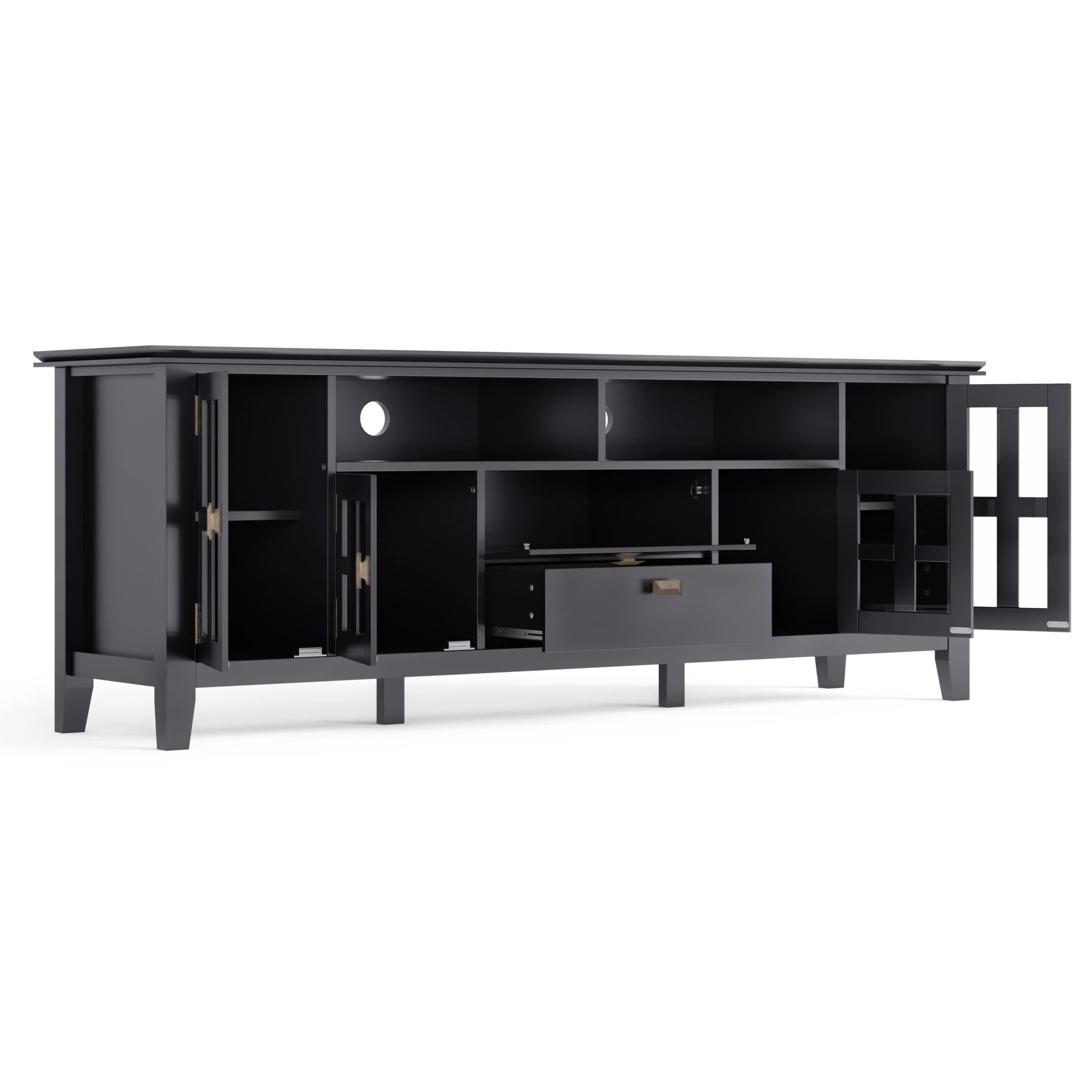 Artisan 72" TV Media Stand - Black - Image 5