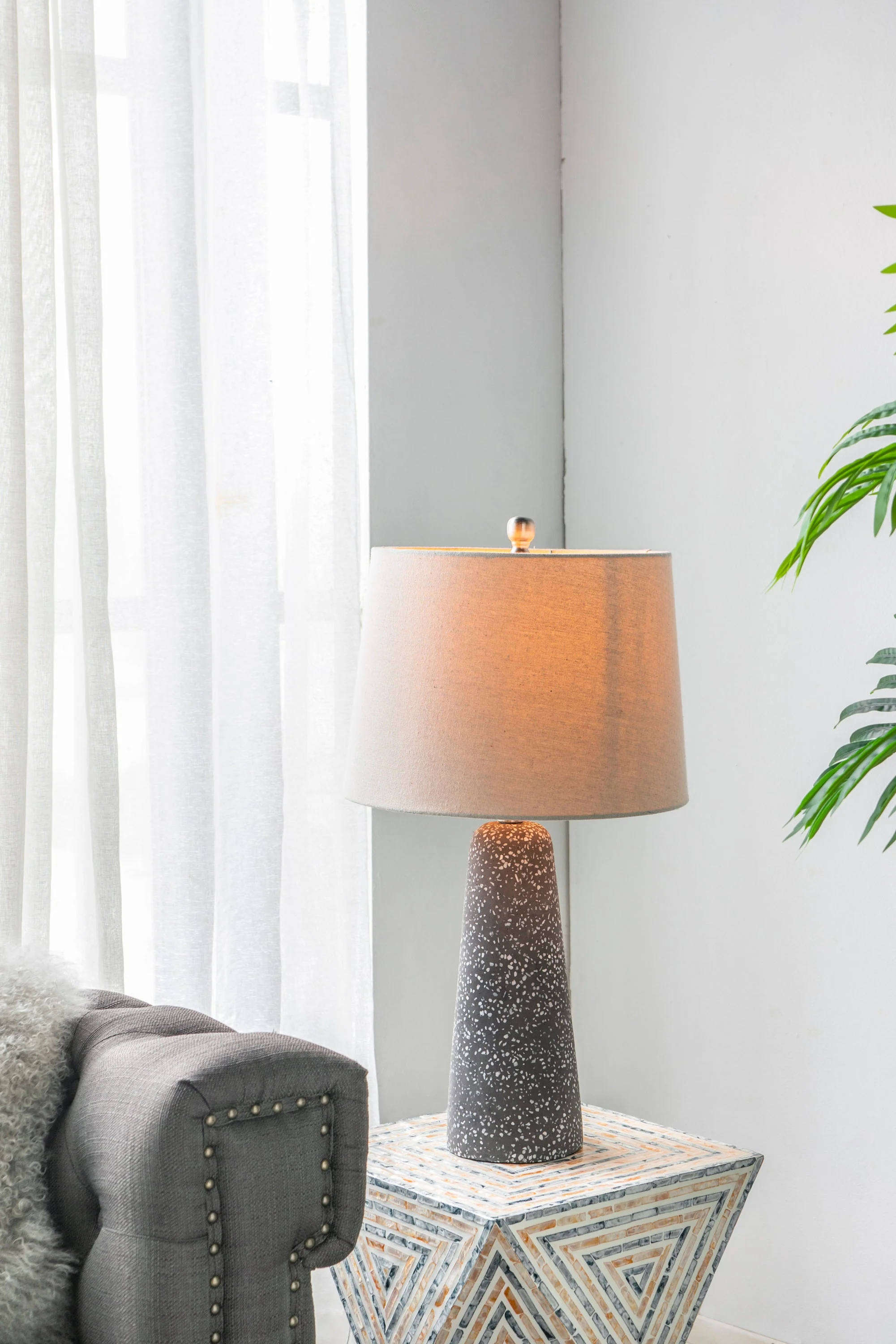 Artisan Multicolor Glass Table Lamp - Image 10