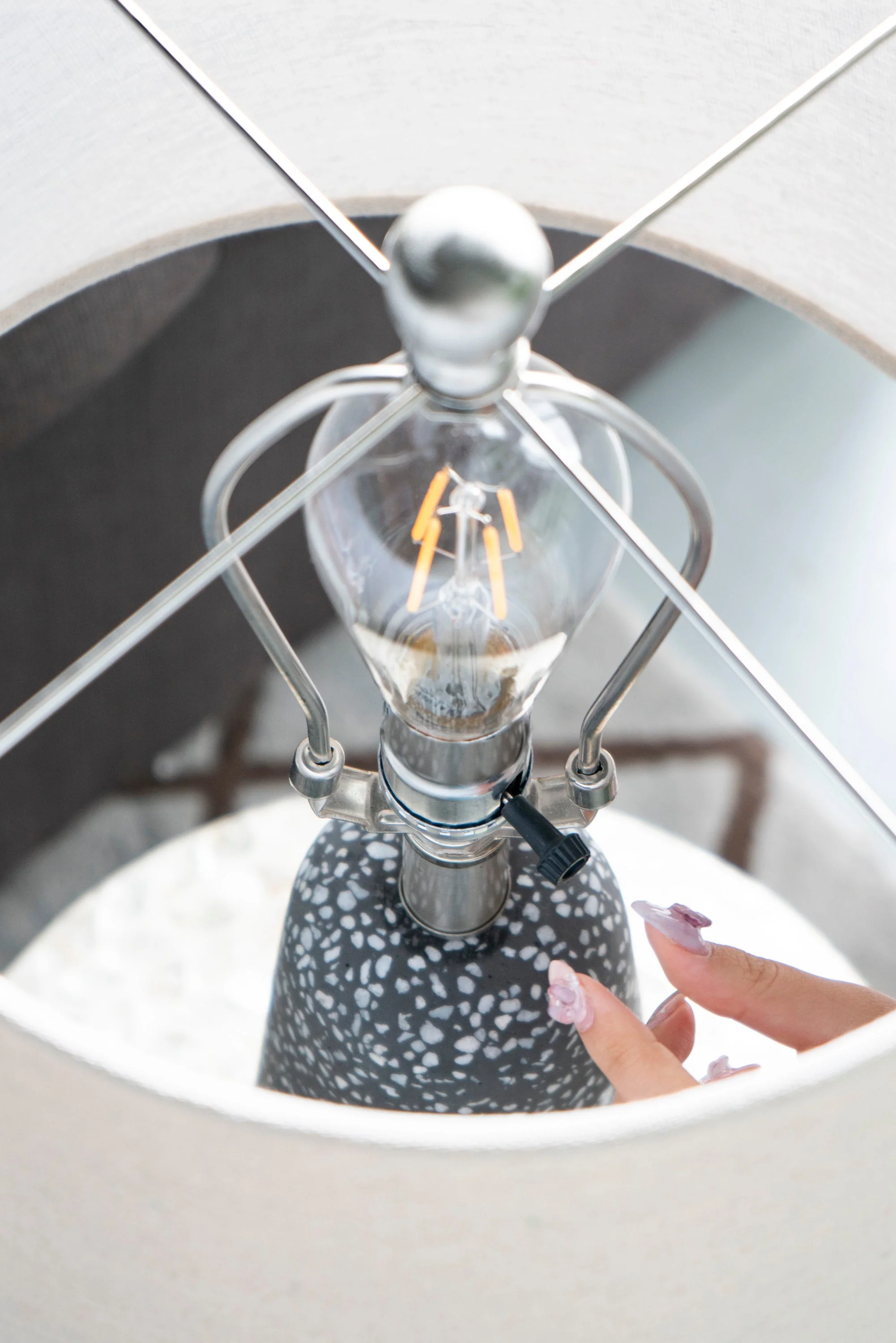 Artisan Multicolor Glass Table Lamp - Image 6