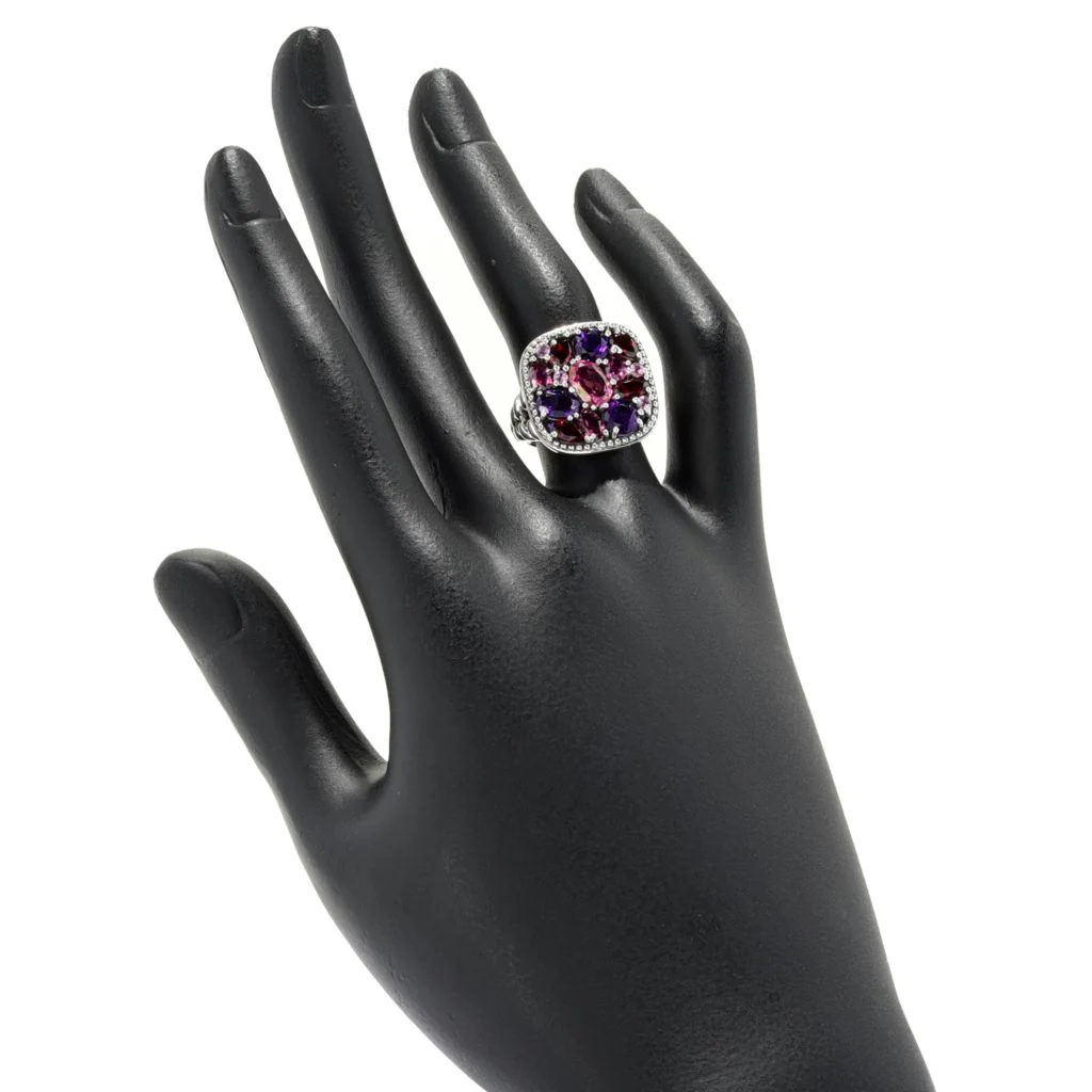 Artisan Silver by Samuel B. Choice of Gem Mosaic Ring, 6.5 grams - Image 2
