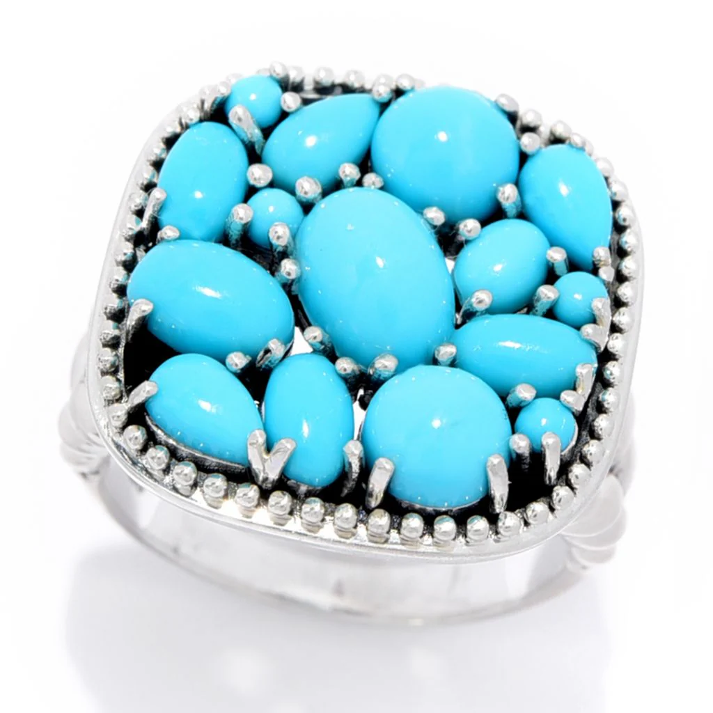 Artisan Silver by Samuel B. Choice of Gem Mosaic Ring, 6.5 grams - Image 3