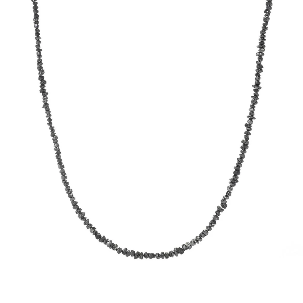 Artisan Silver by Samuel B. Diamond Strand 16"+2" Necklace - Image 3