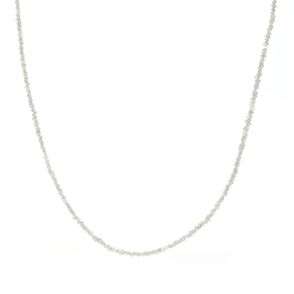 Artisan Silver by Samuel B. Diamond Strand 16"+2" Necklace - Image 4