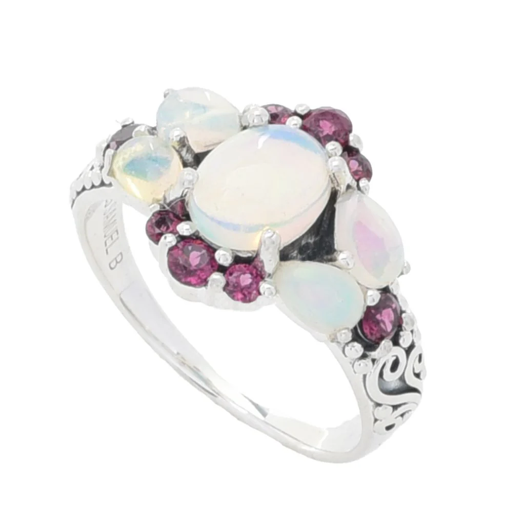 Artisan Silver by Samuel B. Opal & Choice of Gemstone Ring - Image 18