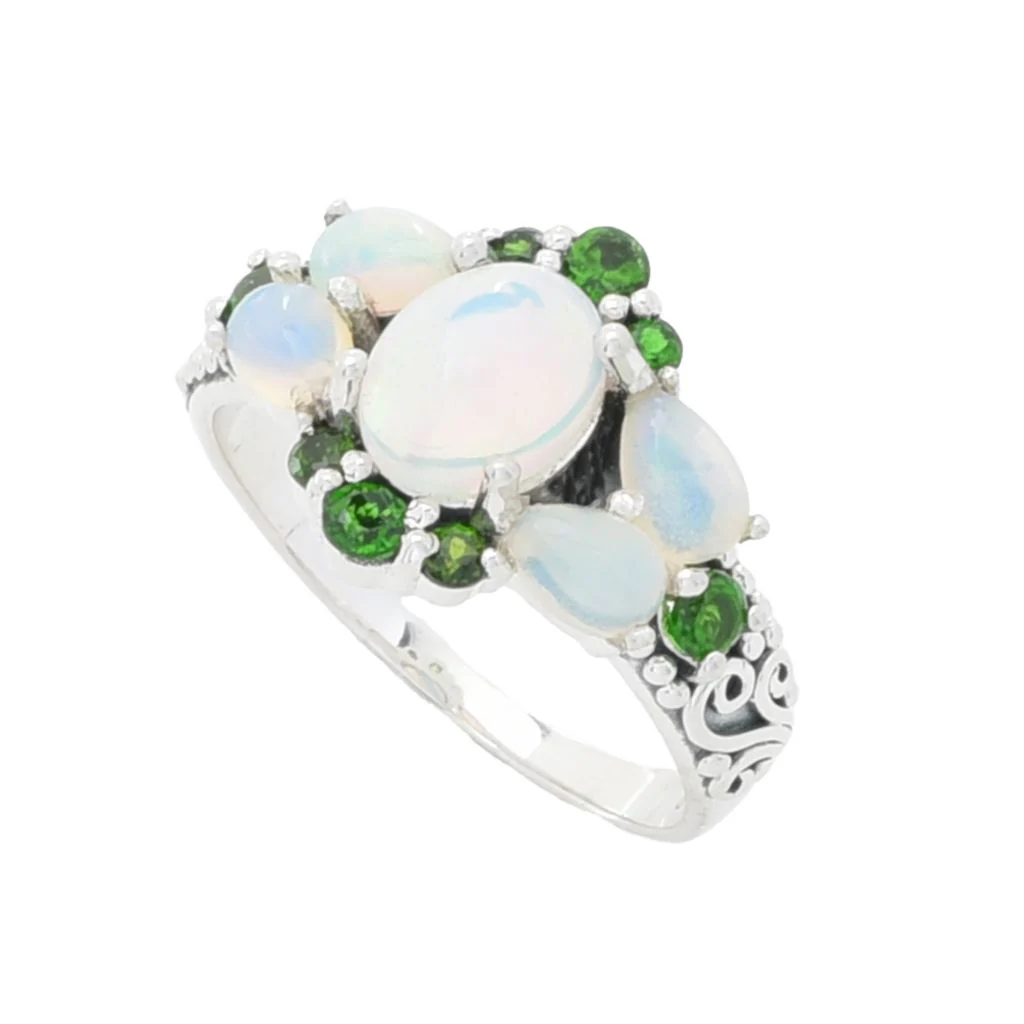 Artisan Silver by Samuel B. Opal & Choice of Gemstone Ring - Image 21