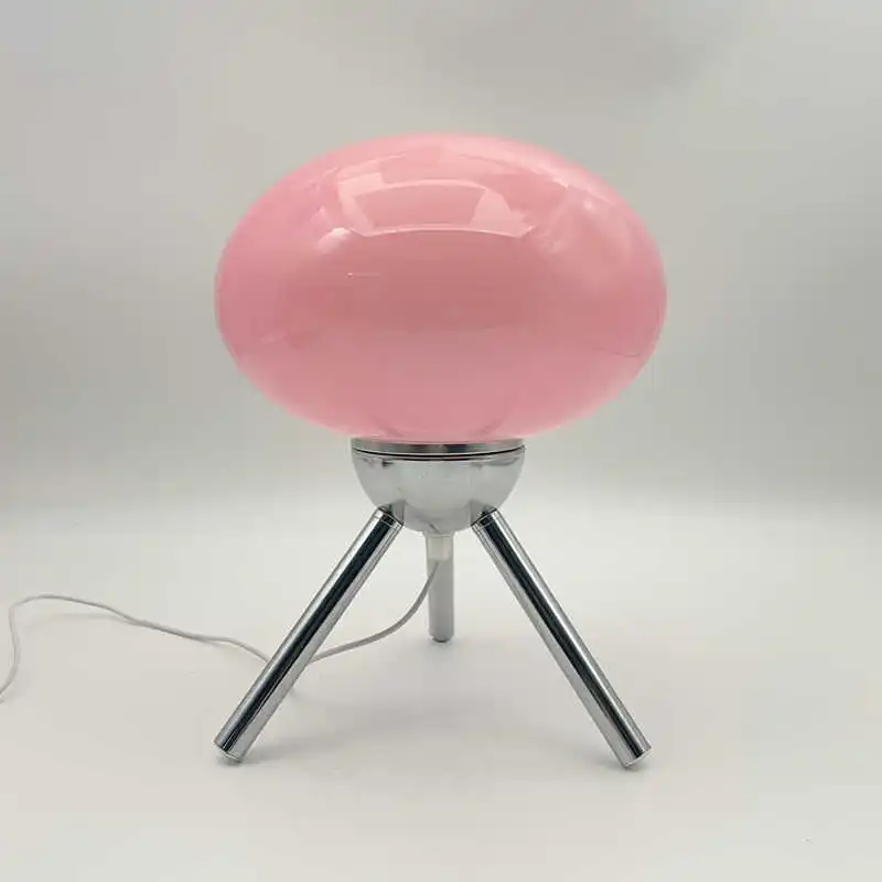 Artistic Spherical Glass Table Lamp Tripod Base Decorative Ambient Lamp for Home - Image 10