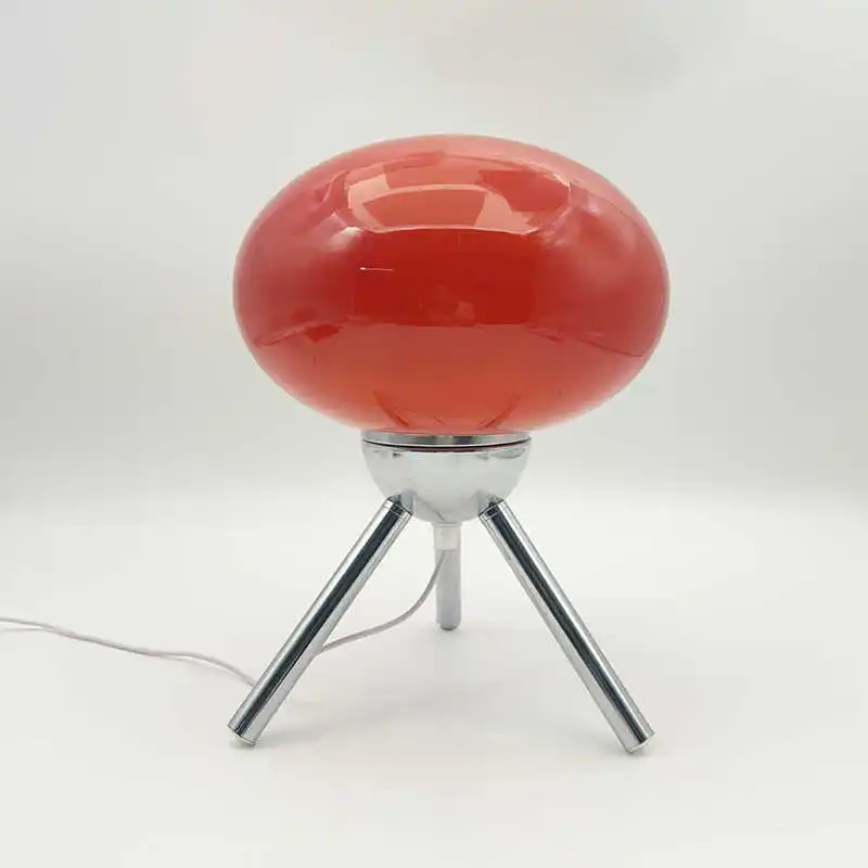 Artistic Spherical Glass Table Lamp Tripod Base Decorative Ambient Lamp for Home - Image 12