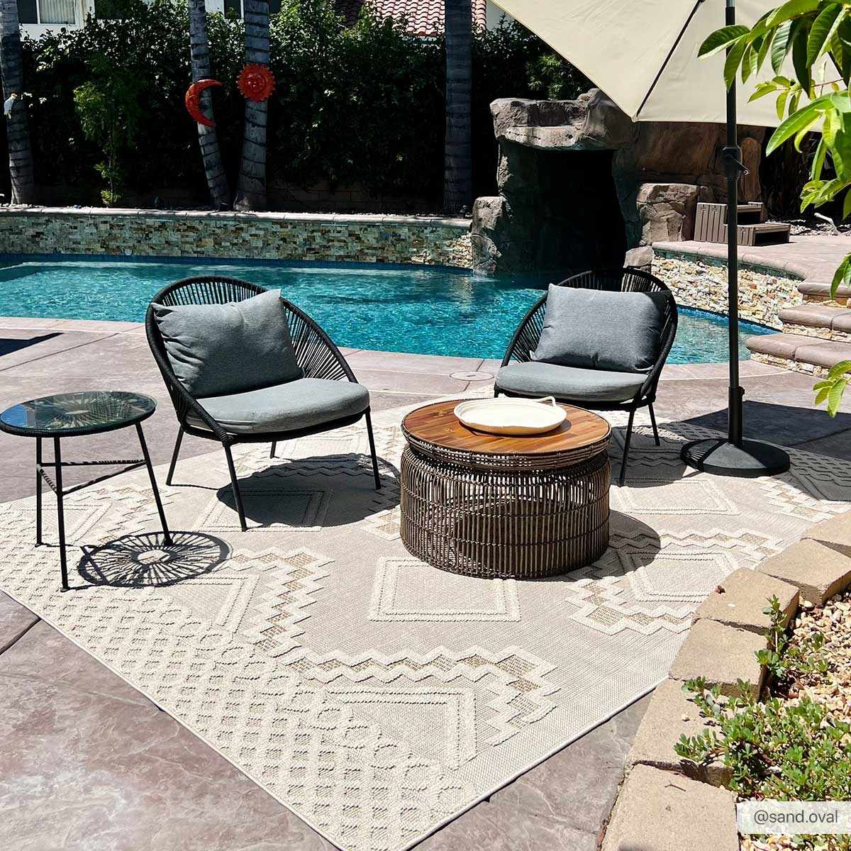 Arwid Bone Area Rug - Clearance - Image 3