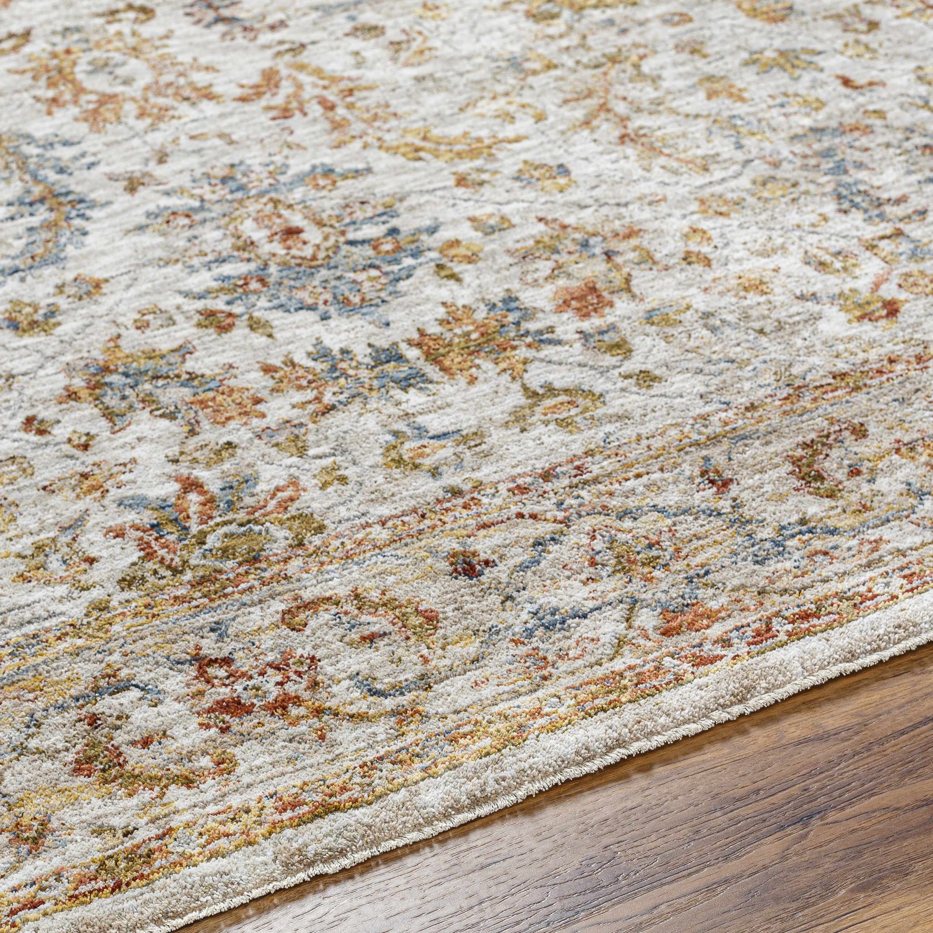 Asabi Tan Textured Rug with Fringes - Image 10