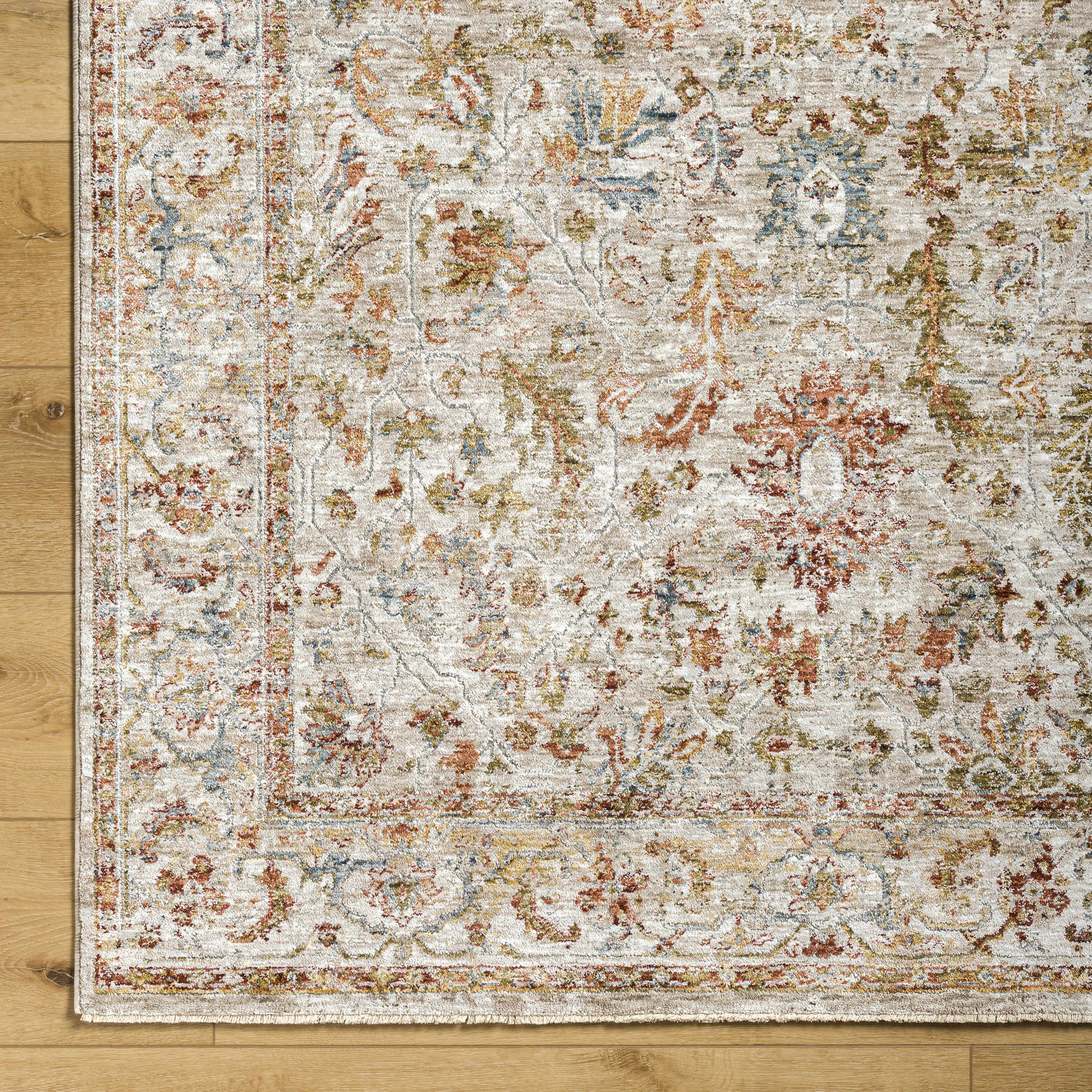 Asabi Tan Textured Rug with Fringes - Image 11