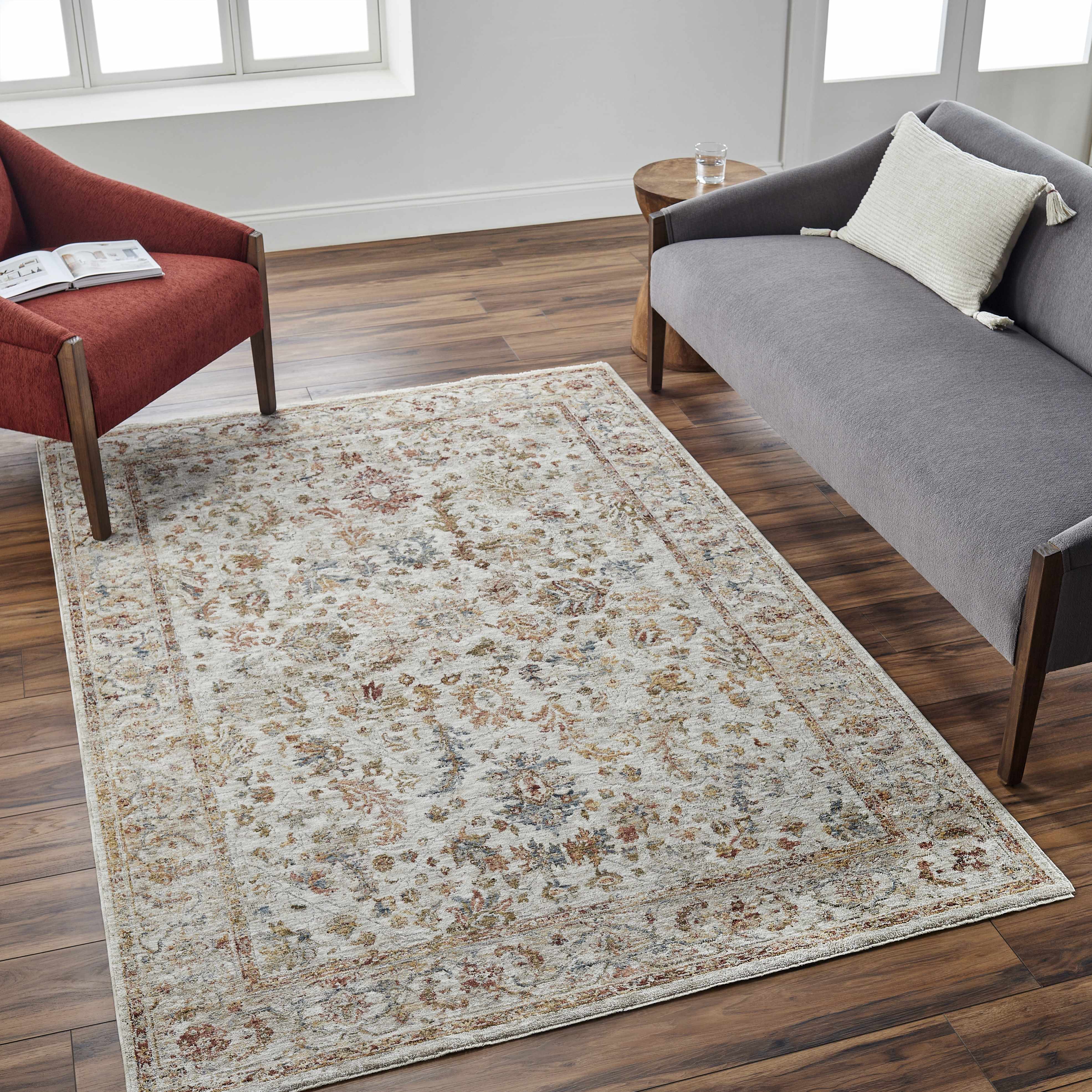 Asabi Tan Textured Rug with Fringes - Image 2